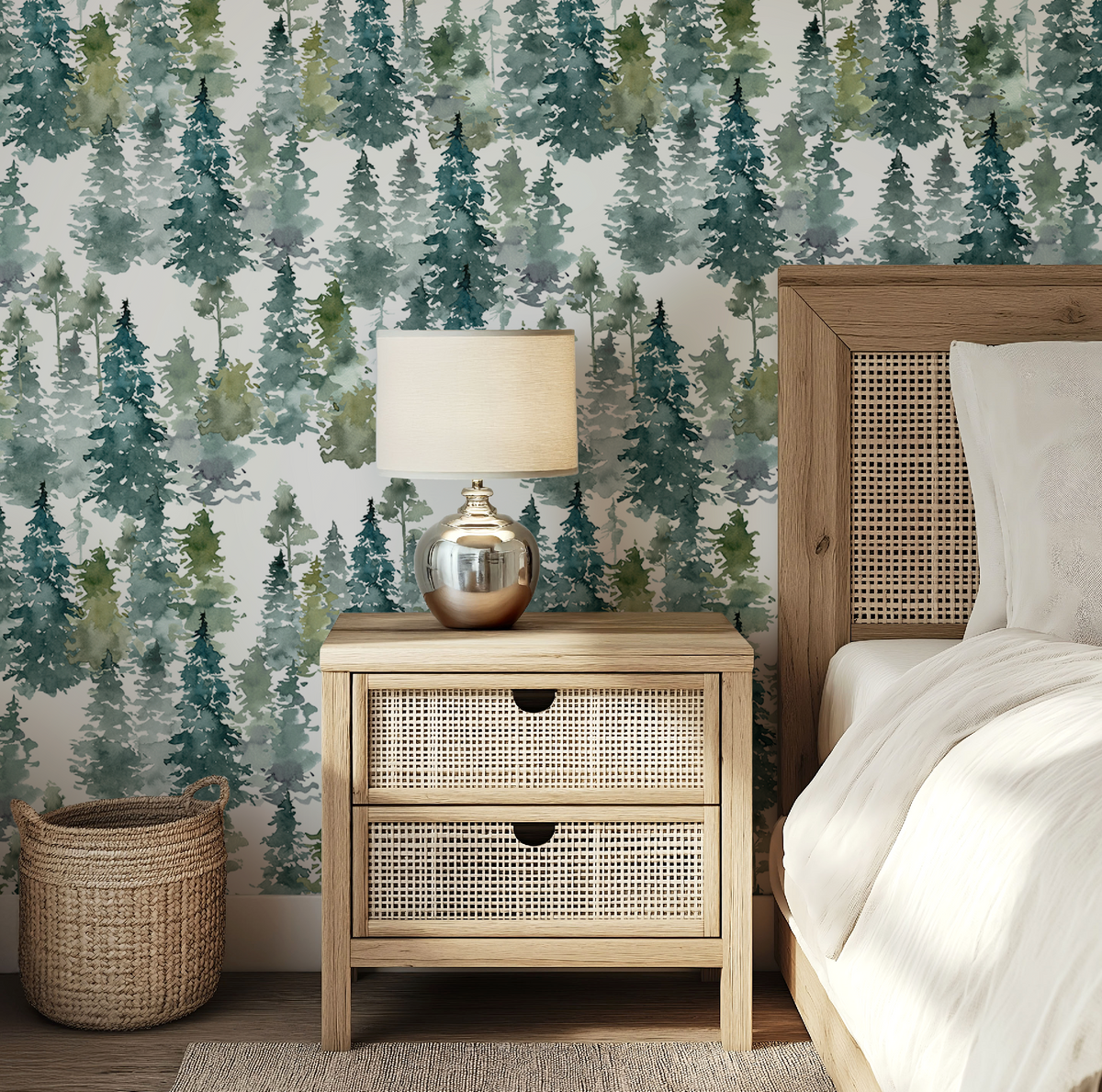 Watercolor Trees Wallpaper by RebelMod
