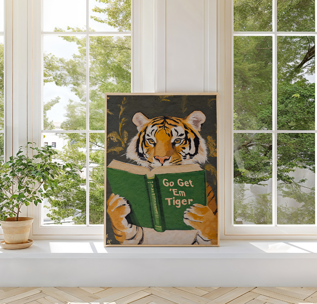 Motivational Tiger Reading Print - Image 10 by RebelMod