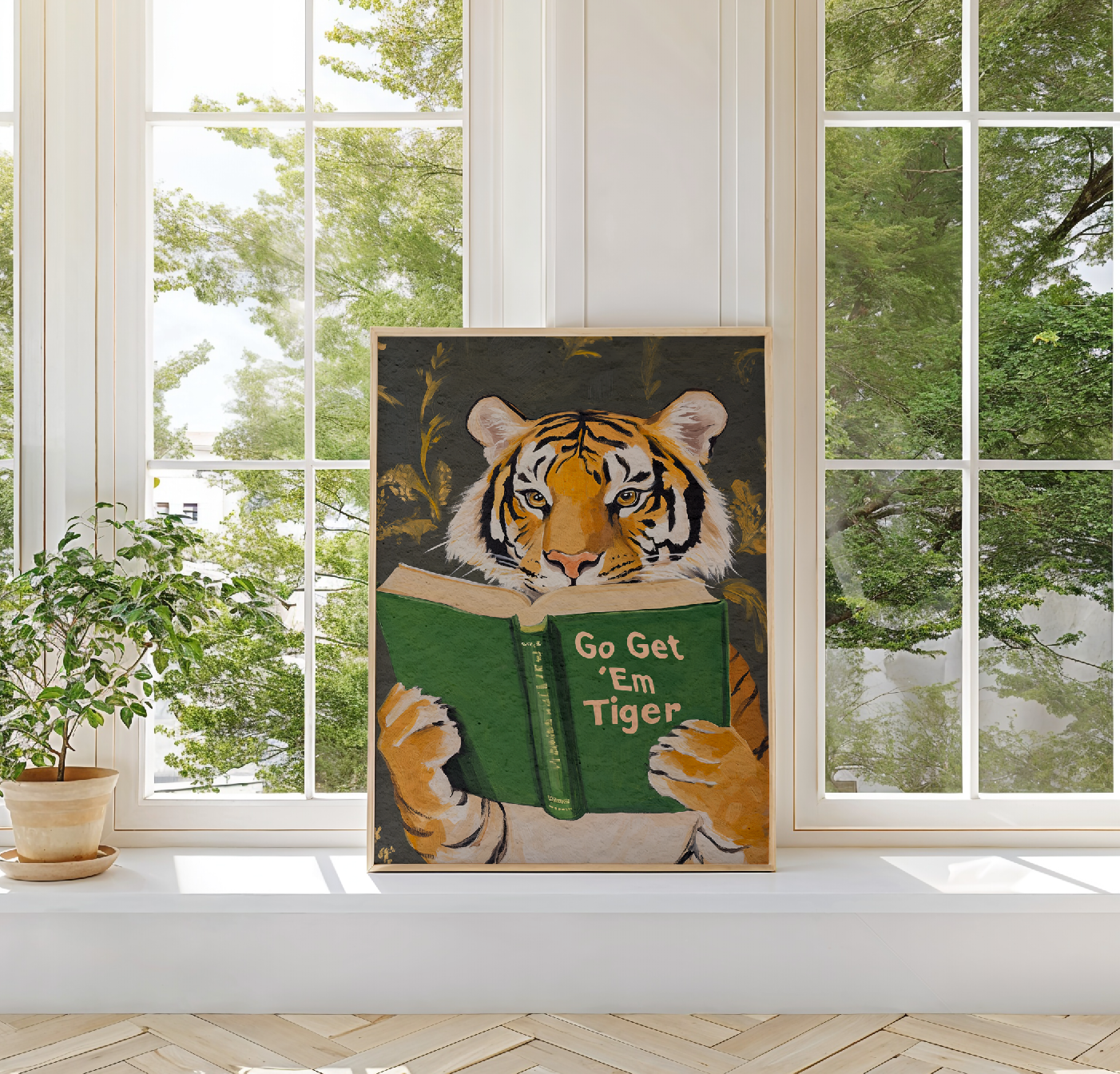 Motivational Tiger Reading Print - Image 10 by RebelMod