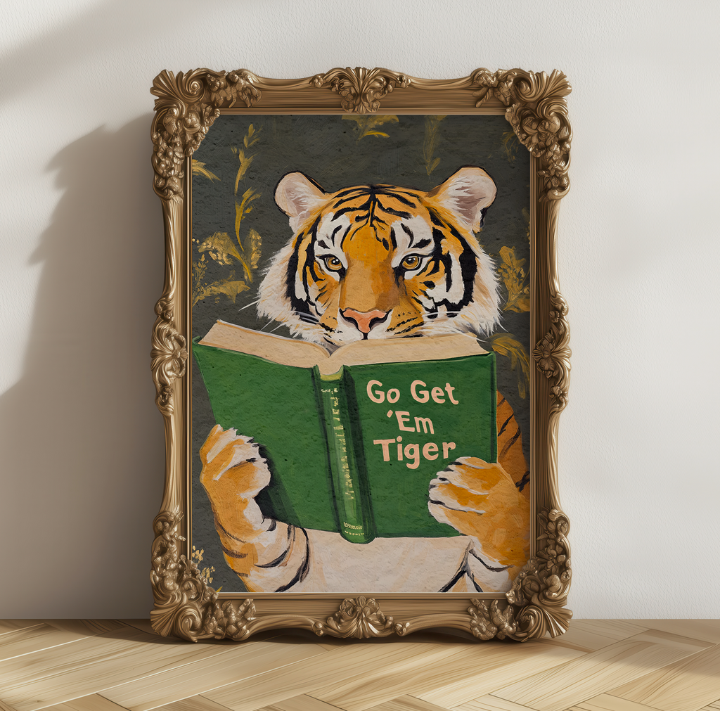 Motivational Tiger Reading Print - Image 6 by RebelMod