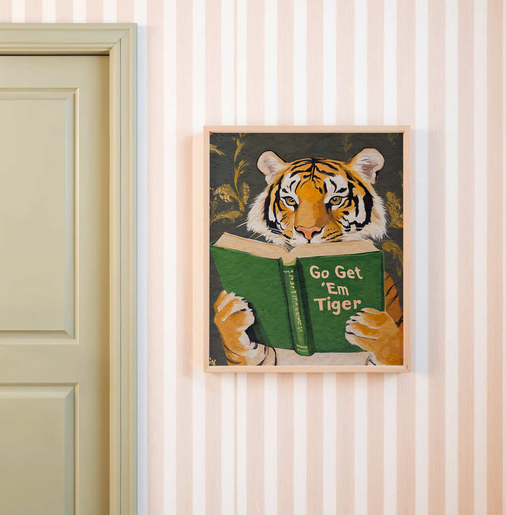 Motivational Tiger Reading Print - Image 8 by RebelMod