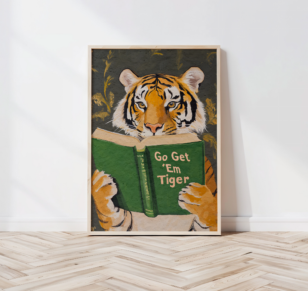 Motivational Tiger Reading Print - Image 9 by RebelMod