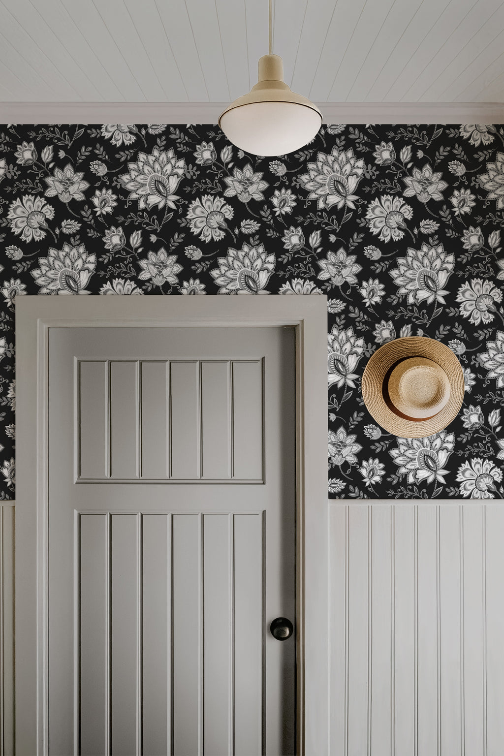 Bohemian Whimsy Floral - Noir Wallpaper - Image 2 by RebelMod