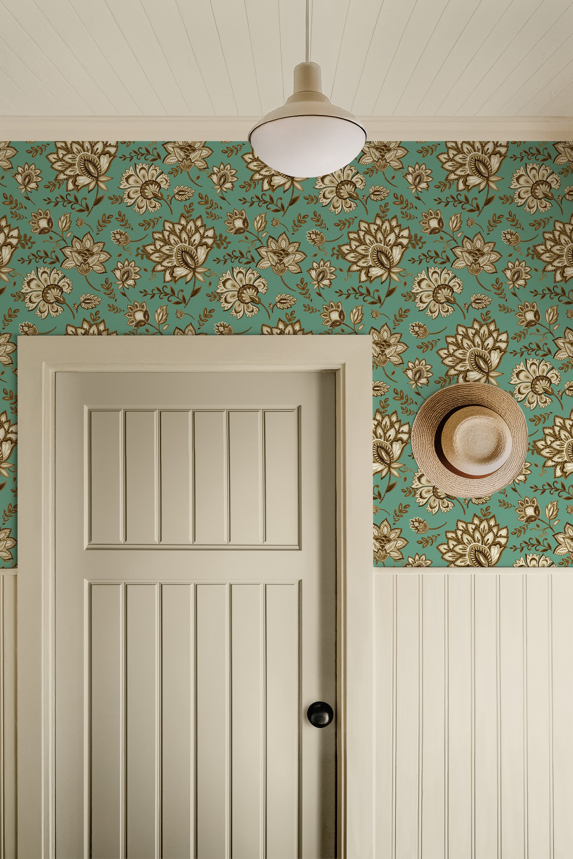 Bohemian Whimsy Floral - Sepia Wallpaper - Image 6 by RebelMod