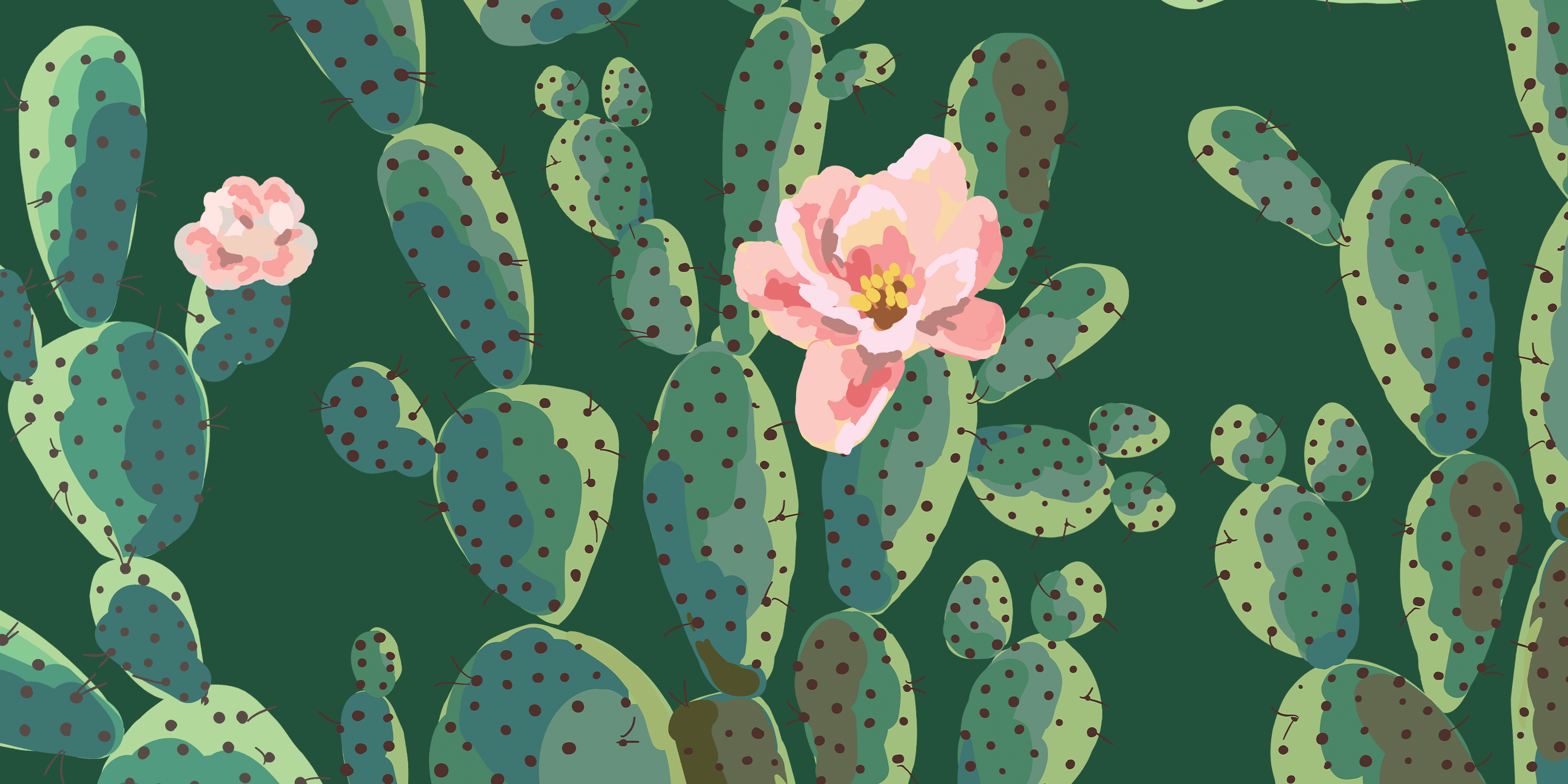 Cactus Trellis in Green