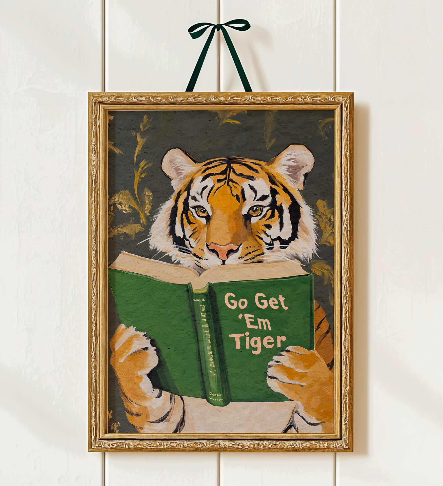 Motivational Tiger Reading Print