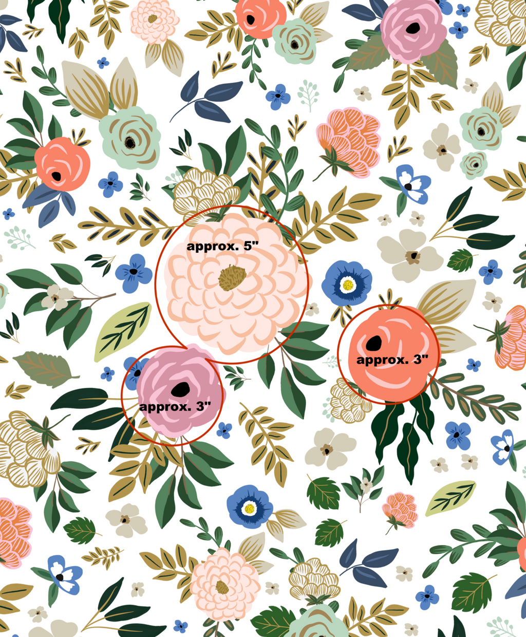 Vibrant Hand-Drawn Floral Wallpaper