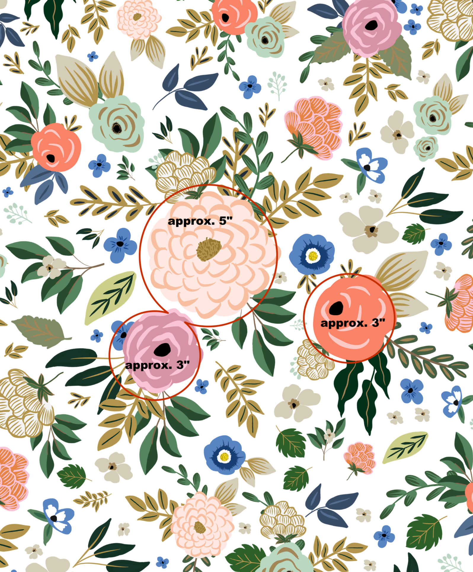 Vibrant Hand-Drawn Floral Wallpaper