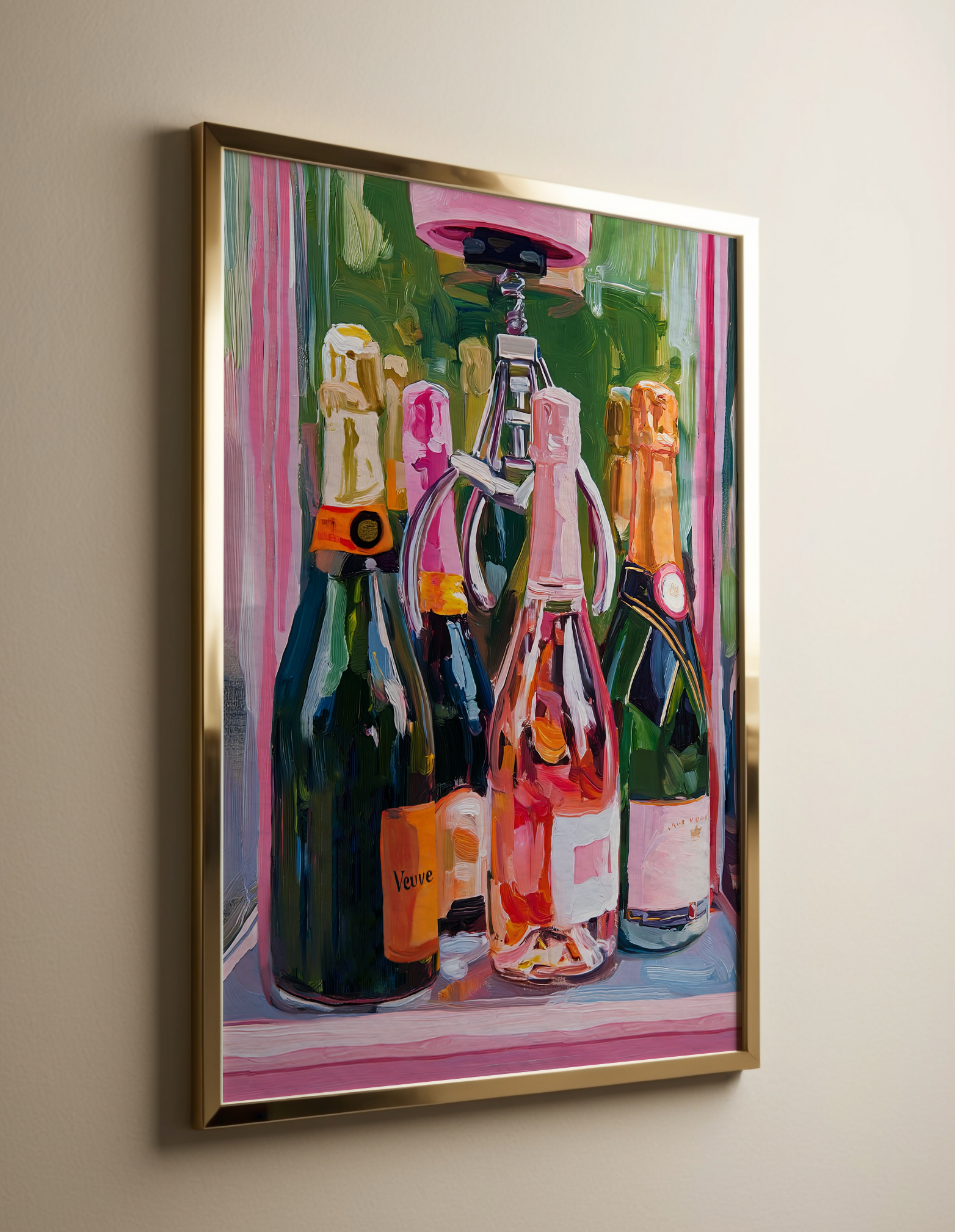 Champagne & Wine Claw Machine Bar Wall Art – Fun Drink Decor, Retro Bar Decor, Cocktail Wall Art, Quirky Bar Decor, Unique Bar Artwork