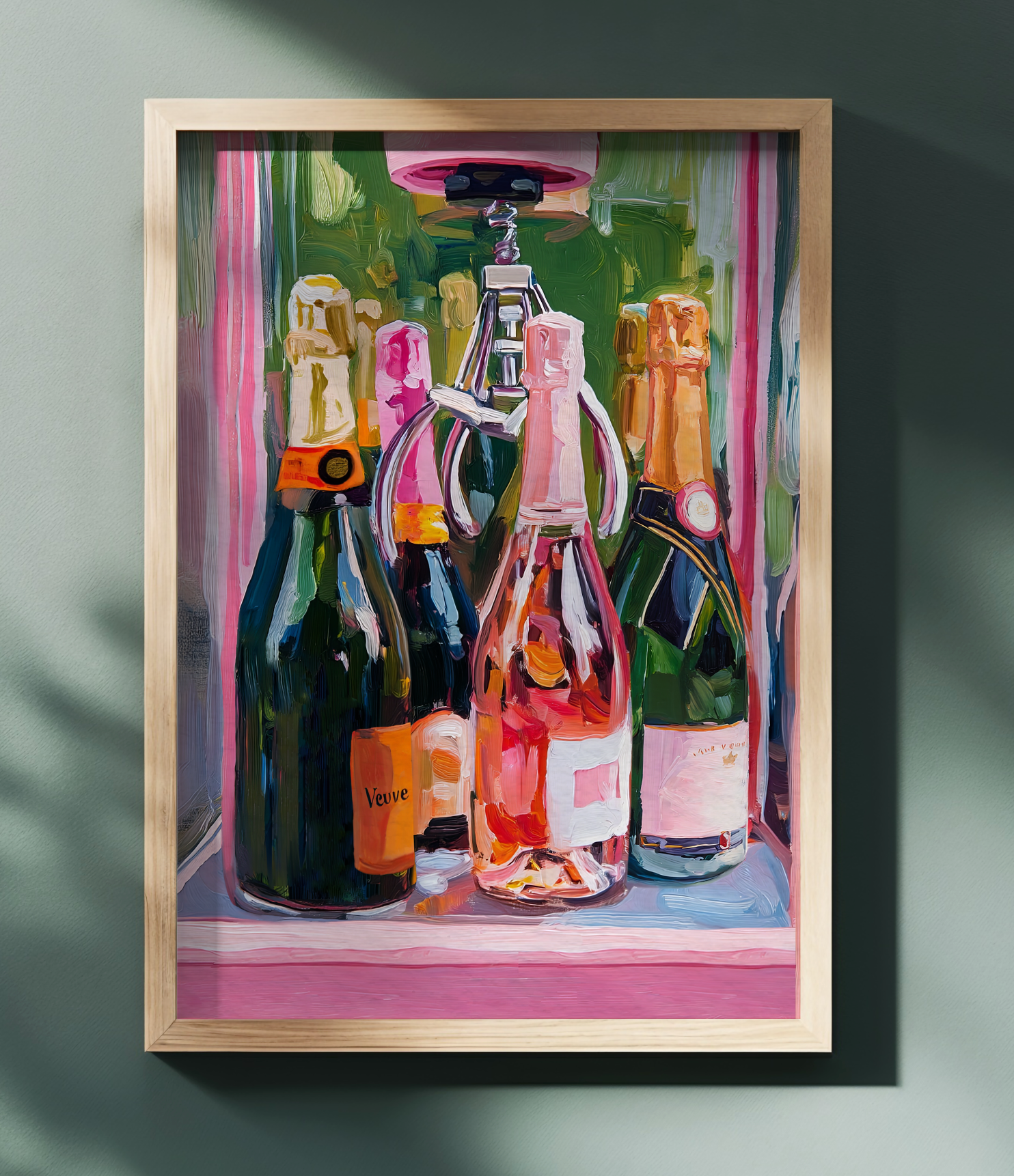 Champagne & Wine Claw Machine Bar Wall Art – Fun Drink Decor, Retro Bar Decor, Cocktail Wall Art, Quirky Bar Decor, Unique Bar Artwork