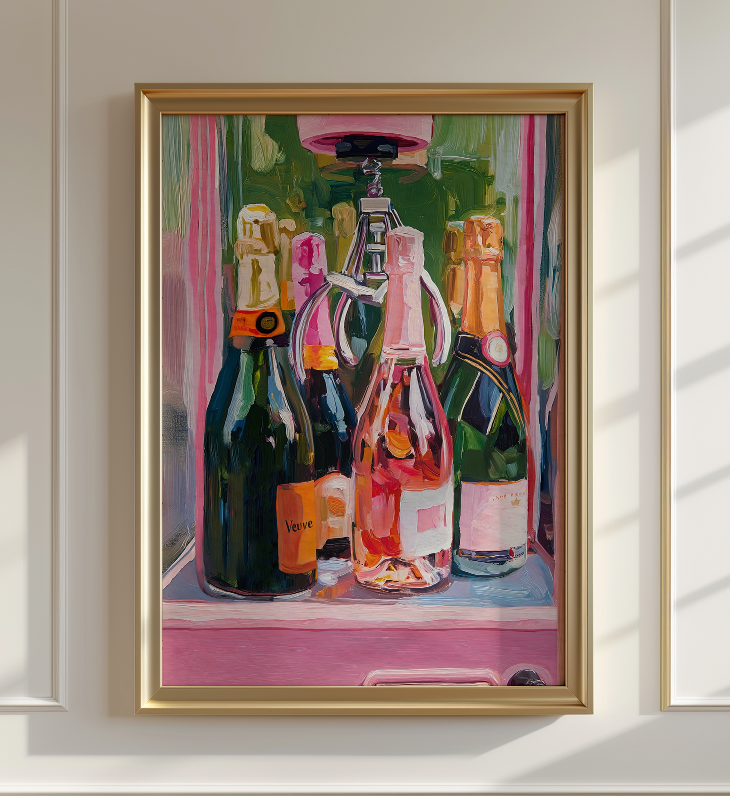 Champagne & Wine Claw Machine Bar Wall Art – Fun Drink Decor, Retro Bar Decor, Cocktail Wall Art, Quirky Bar Decor, Unique Bar Artwork