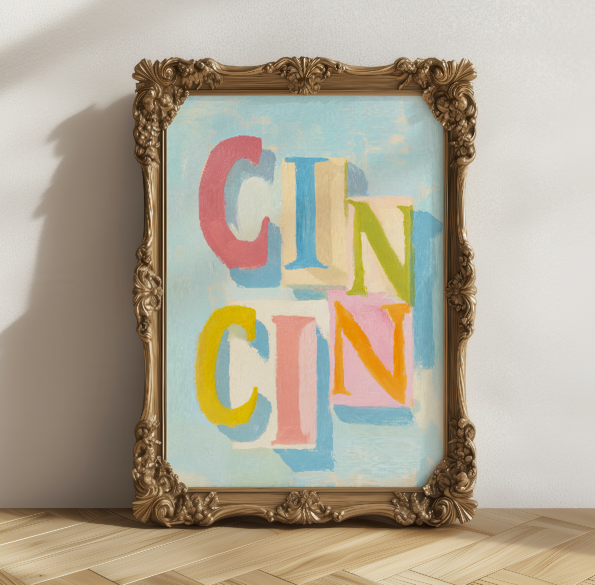 Retro Italian Aperitivo Poster - Cin Cin Cheers Art Print for Bar, Kitchen, Mid-Century Modern Decor