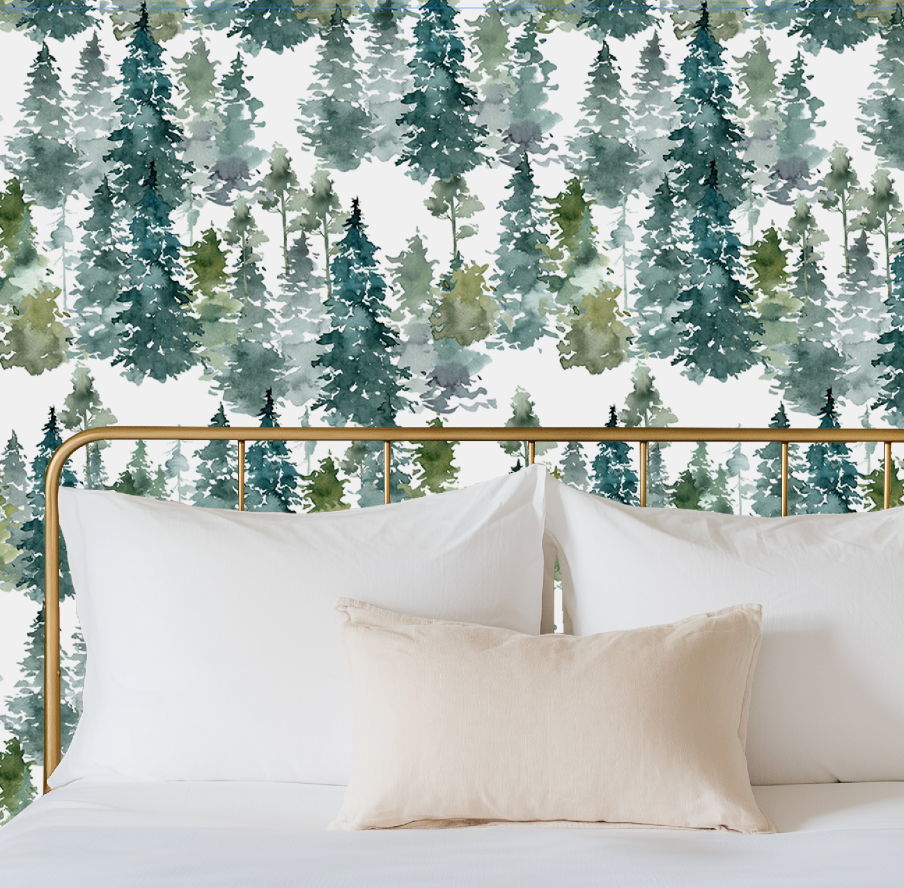 Watercolor Trees Wallpaper
