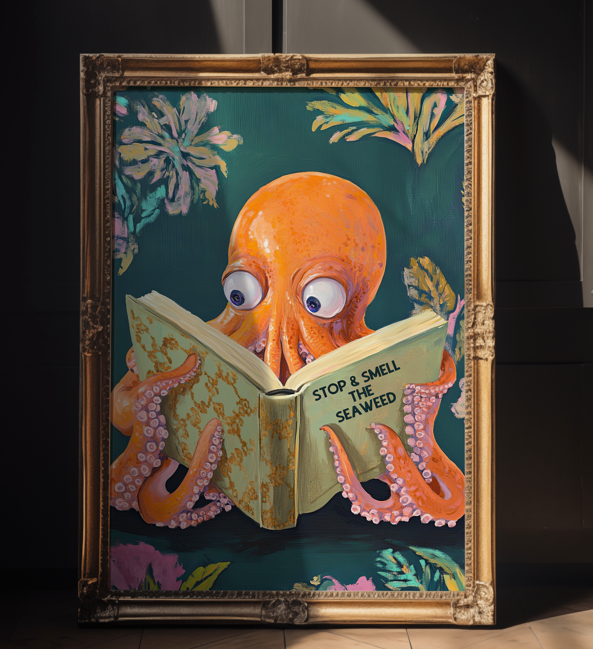 Octopus Reading Book Art Print - Image 5 by RebelMod