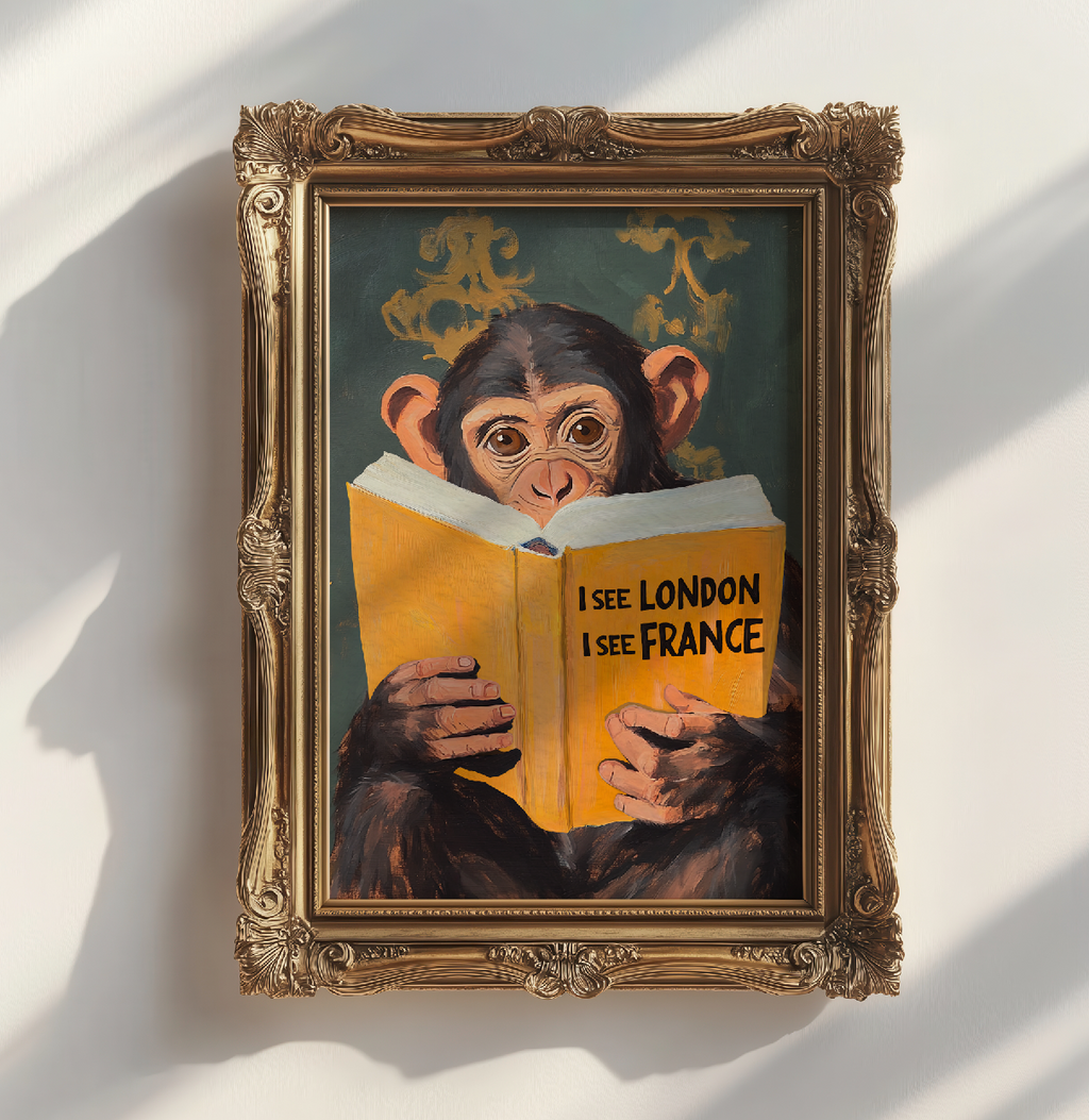 I see London I see France Art Print