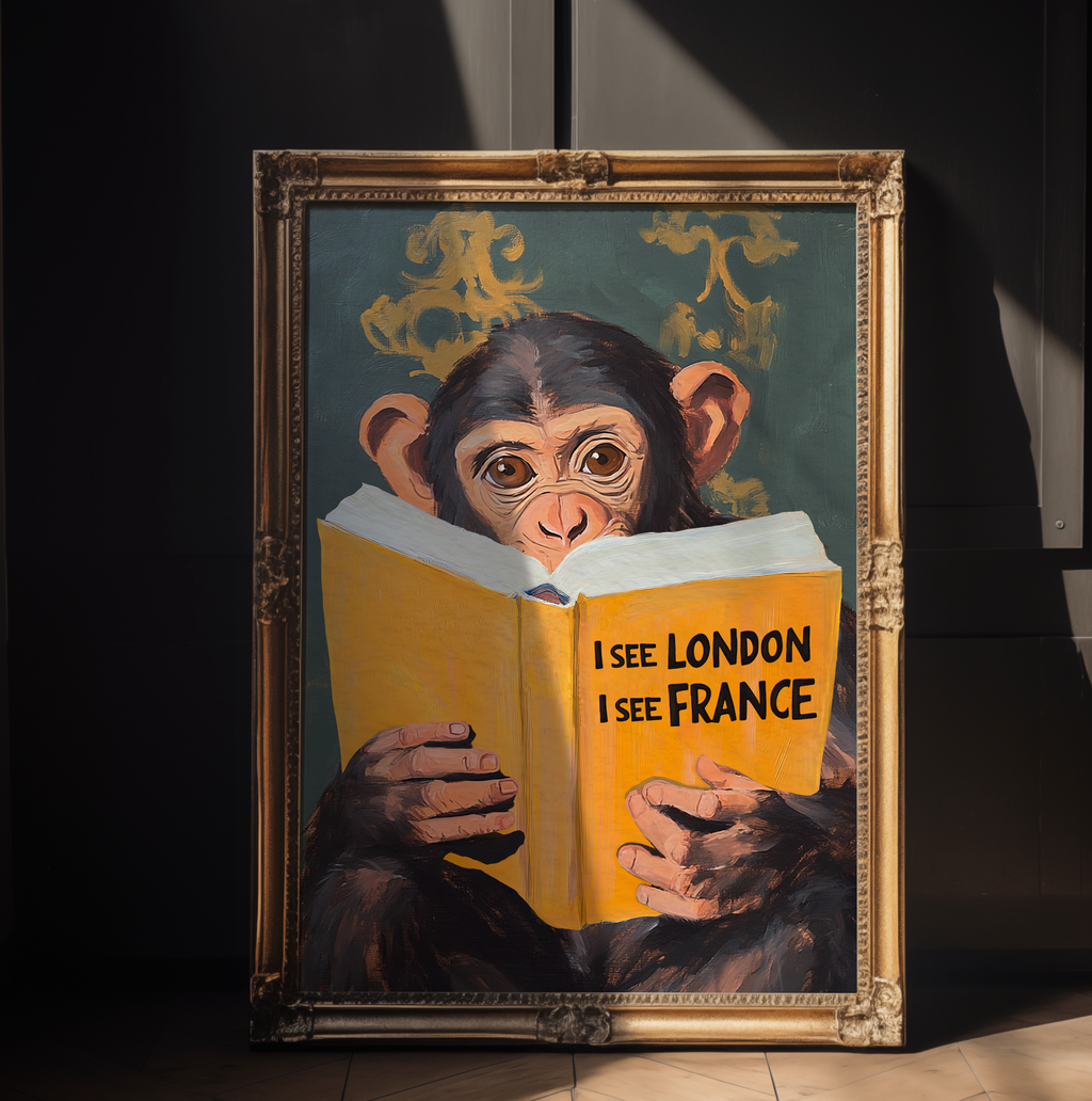 I see London I see France Art Print
