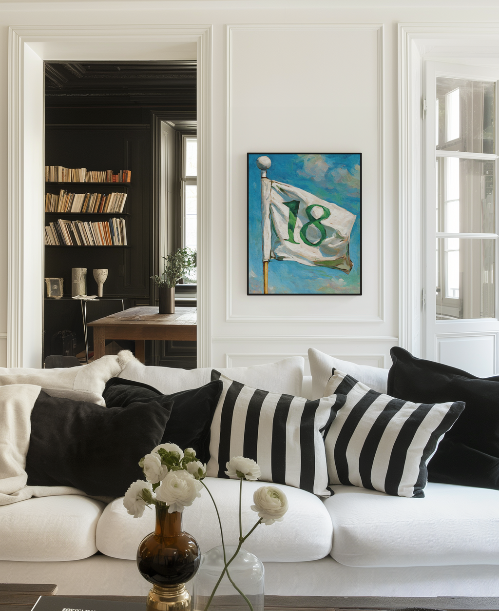 Hole 18 Golf Flag Art Print - Image 5 by RebelMod