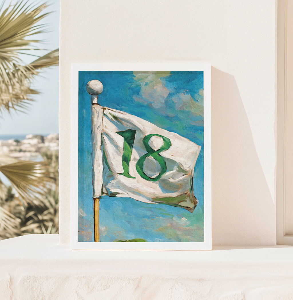 Hole 18 Golf Flag Art Print - Image 8 by RebelMod