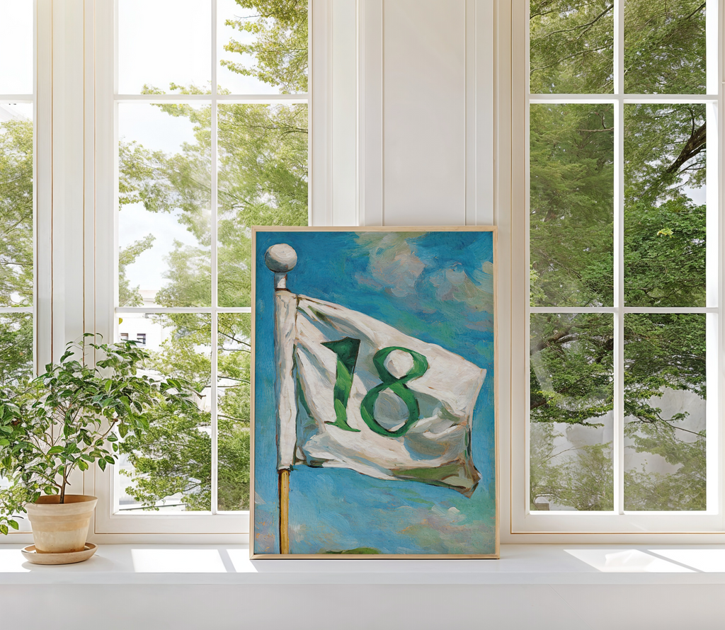 Hole 18 Golf Flag Art Print - Image 9 by RebelMod