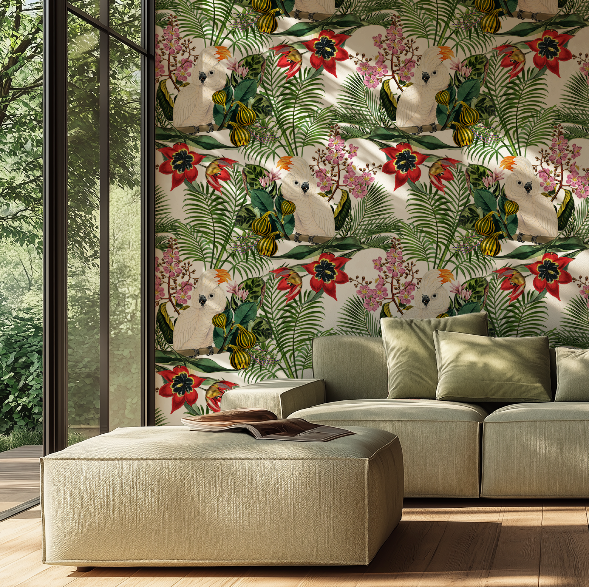 Botanical Tropical Wildlife Wallpaper - Image 8 by RebelMod