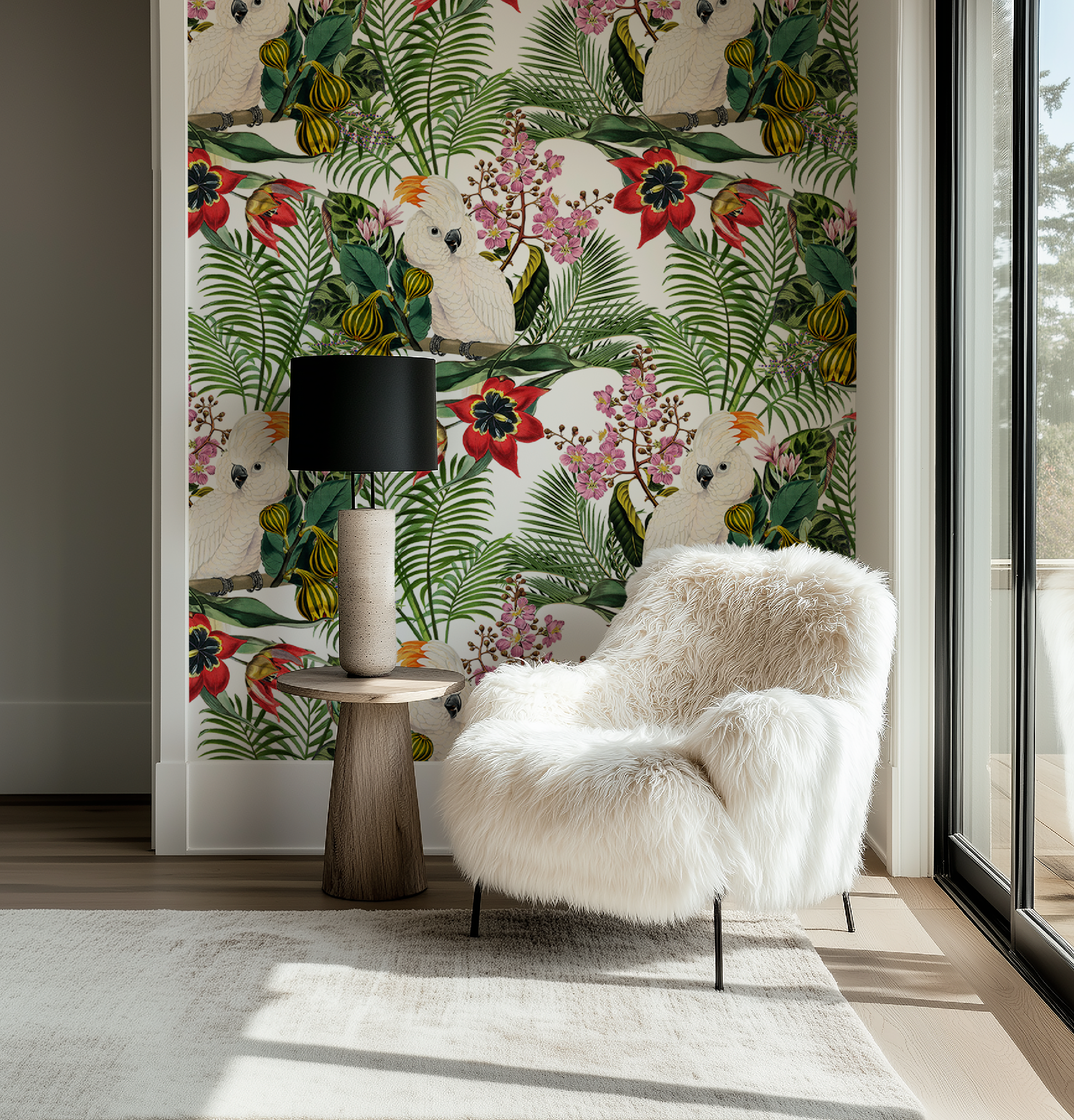 Botanical Tropical Wildlife Wallpaper - Image 9 by RebelMod