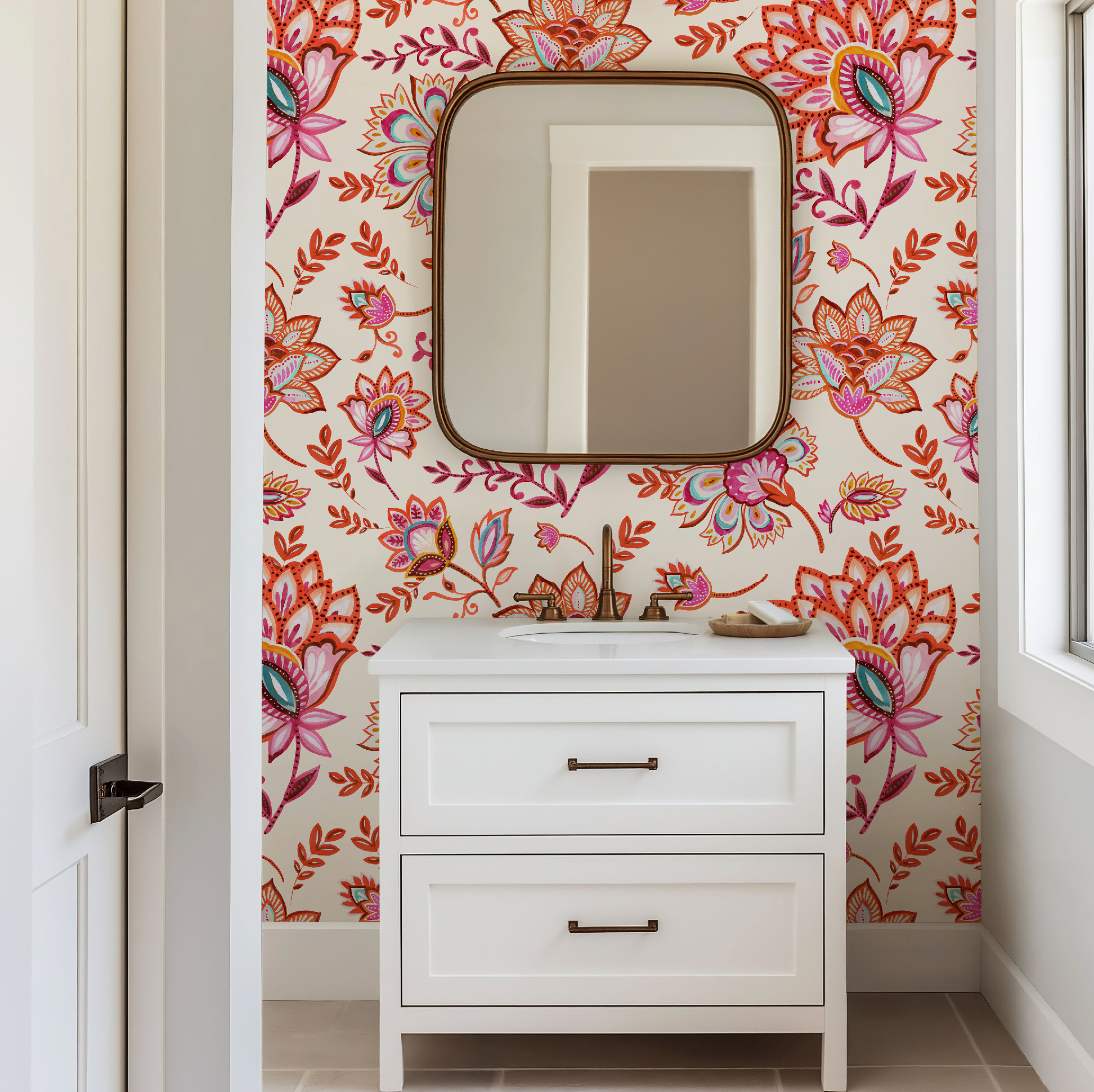 Bohemian Whimsy / Ivory Wallpaper