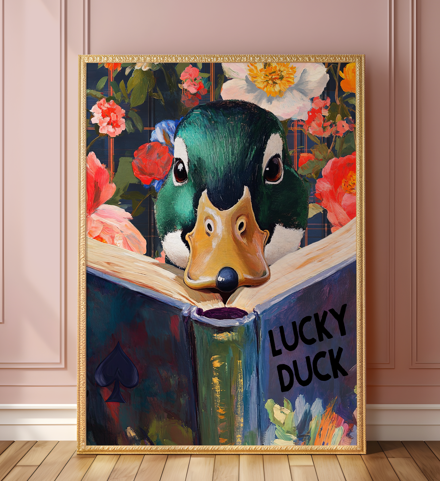 Mallard Duck Lucky Duck Art Print Whimsical Home Wall Decor - Image 7 by RebelMod