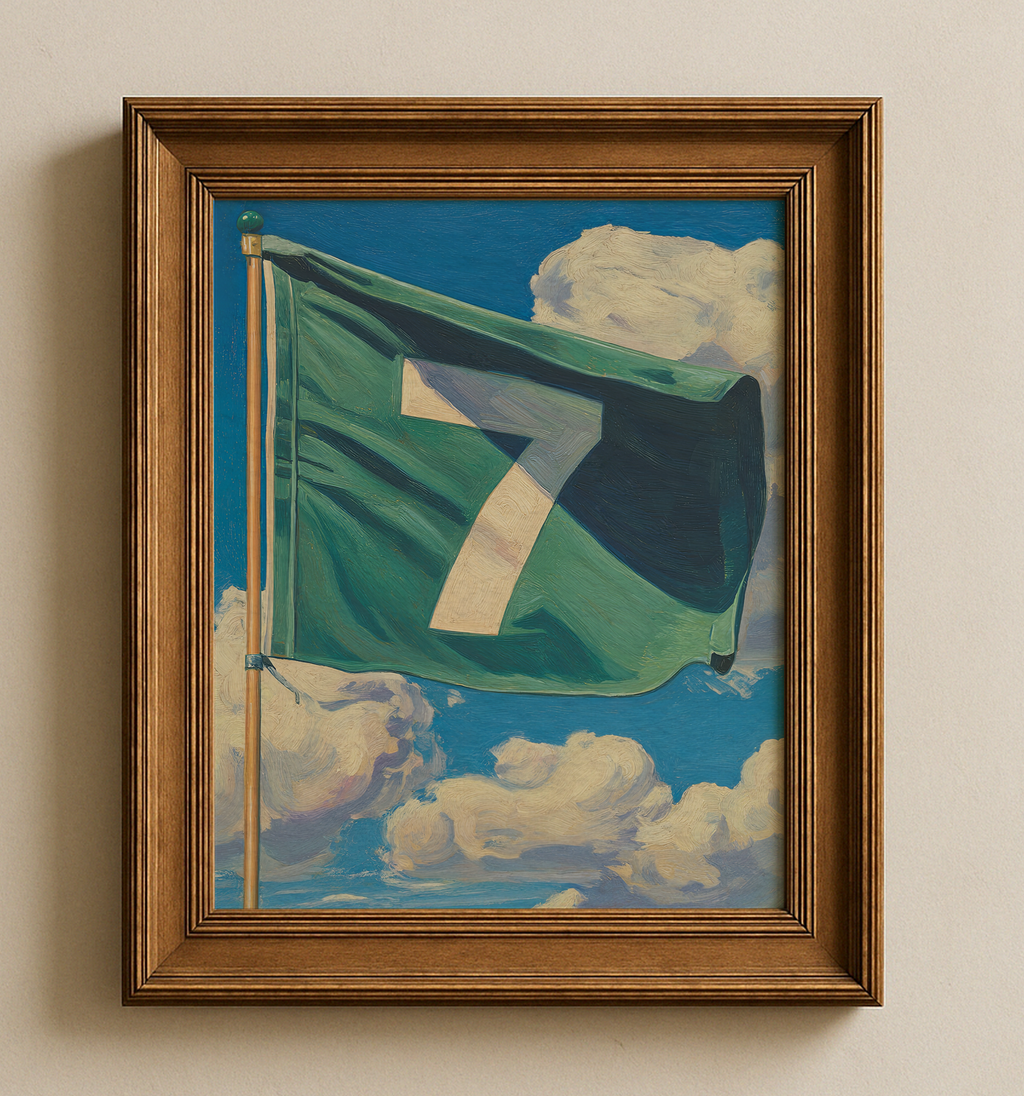 7th Hole Golf Art Print Green Wall Decor Poster - Image 4 by RebelMod