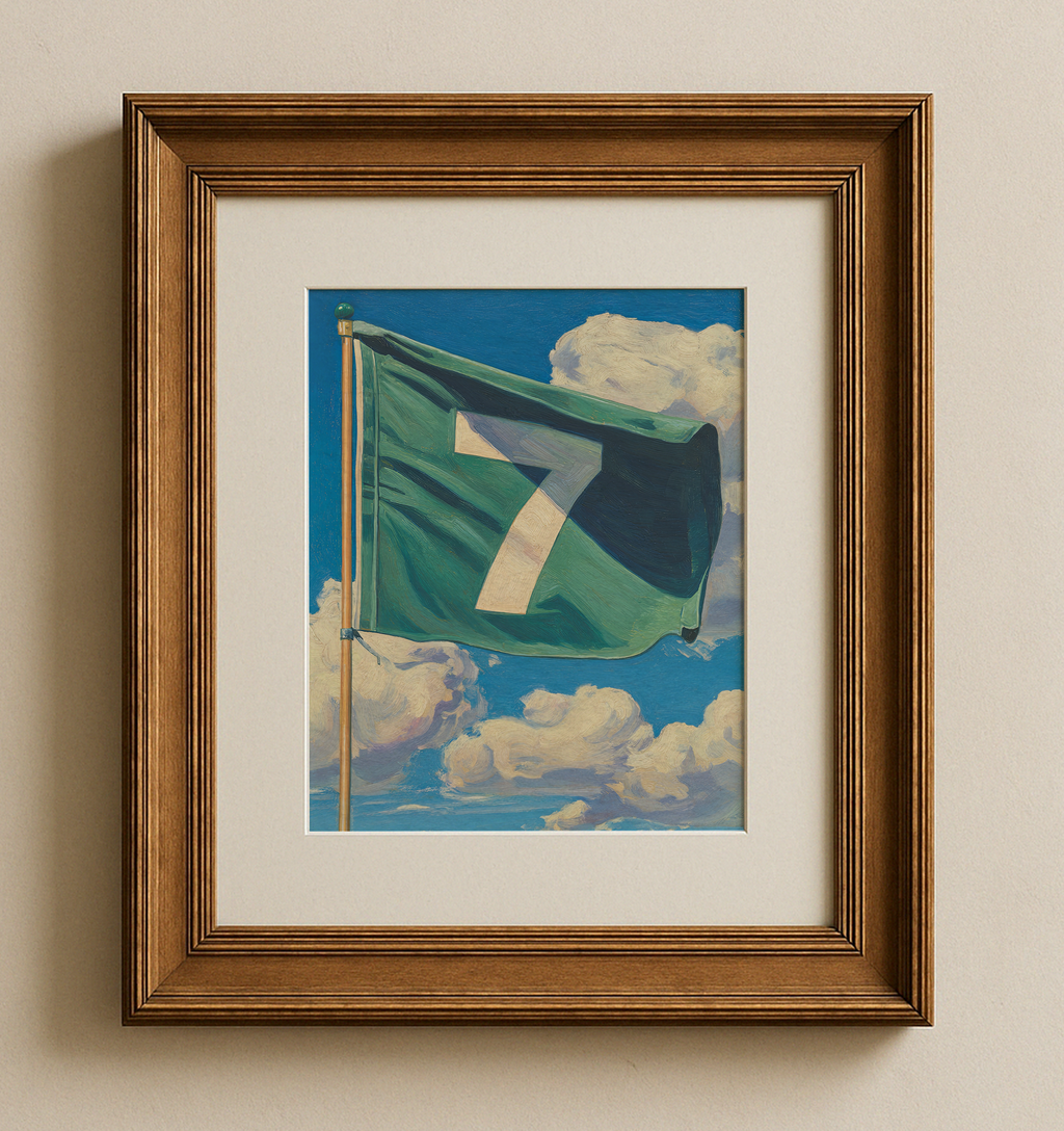 7th Hole Golf Art Print Green Wall Decor Poster - Image 5 by RebelMod