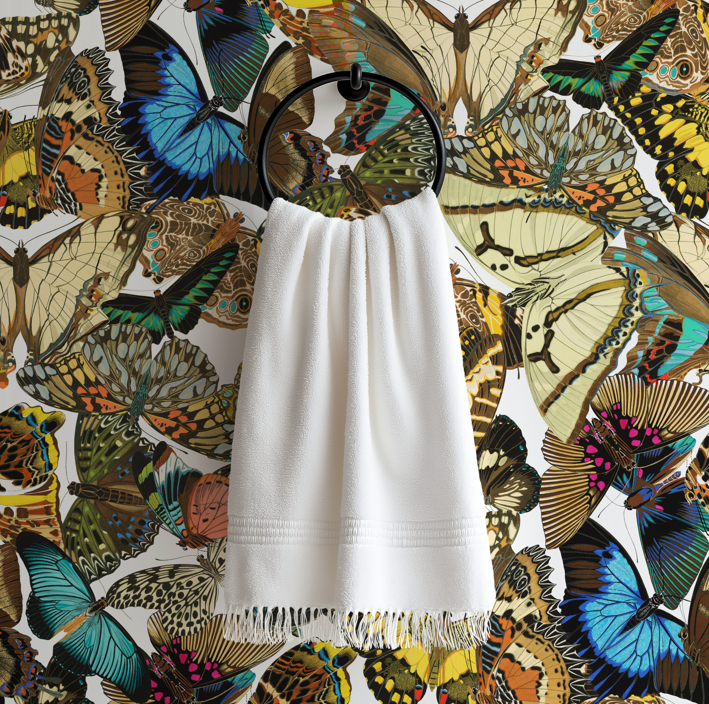 Butterfly Cabinet Wallpaper White - Image 8 by RebelMod
