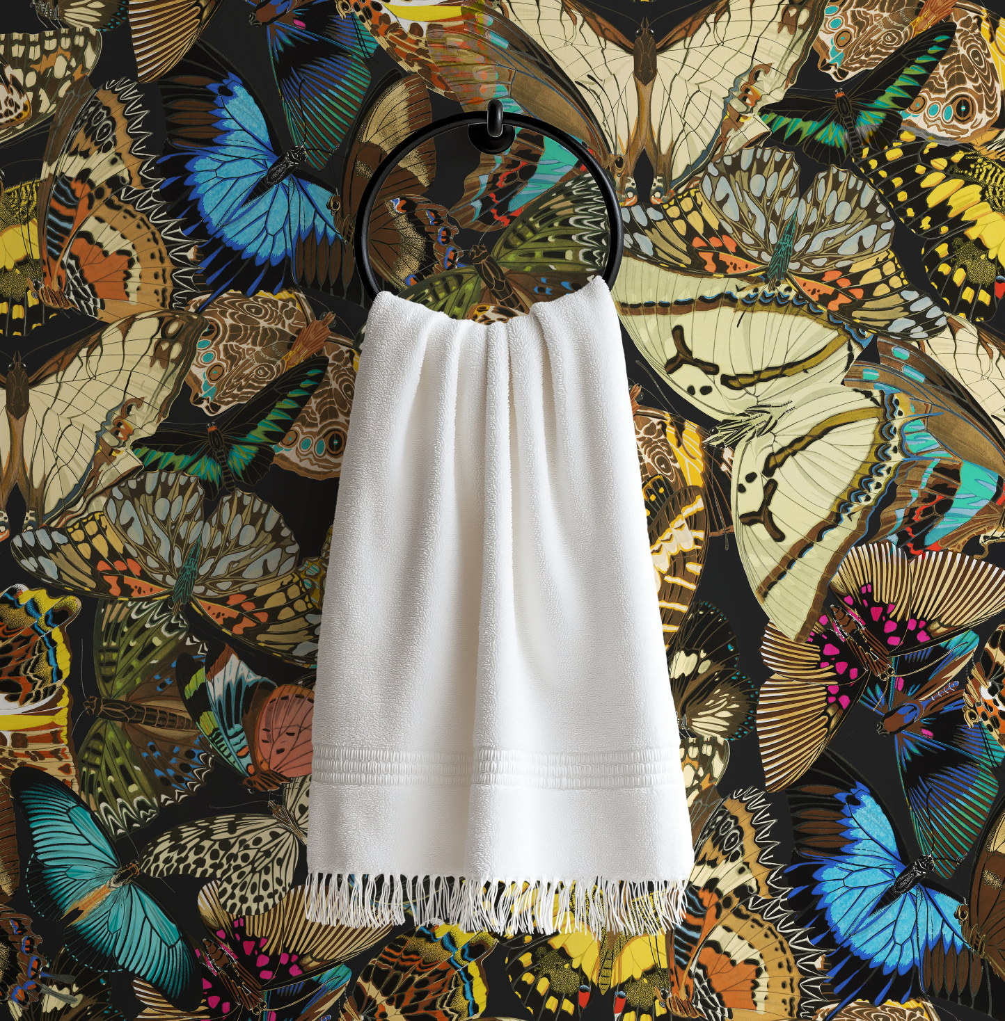 Butterfly Cabinet Noir Wallpaper - Image 8 by RebelMod