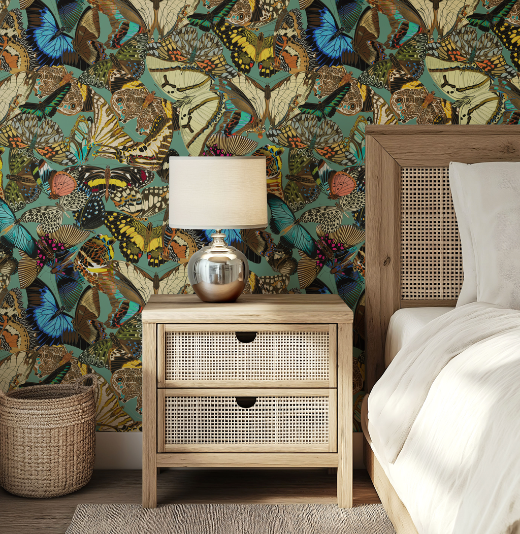 Butterfly Cabinet Noir Wallpaper - Image 10 by RebelMod