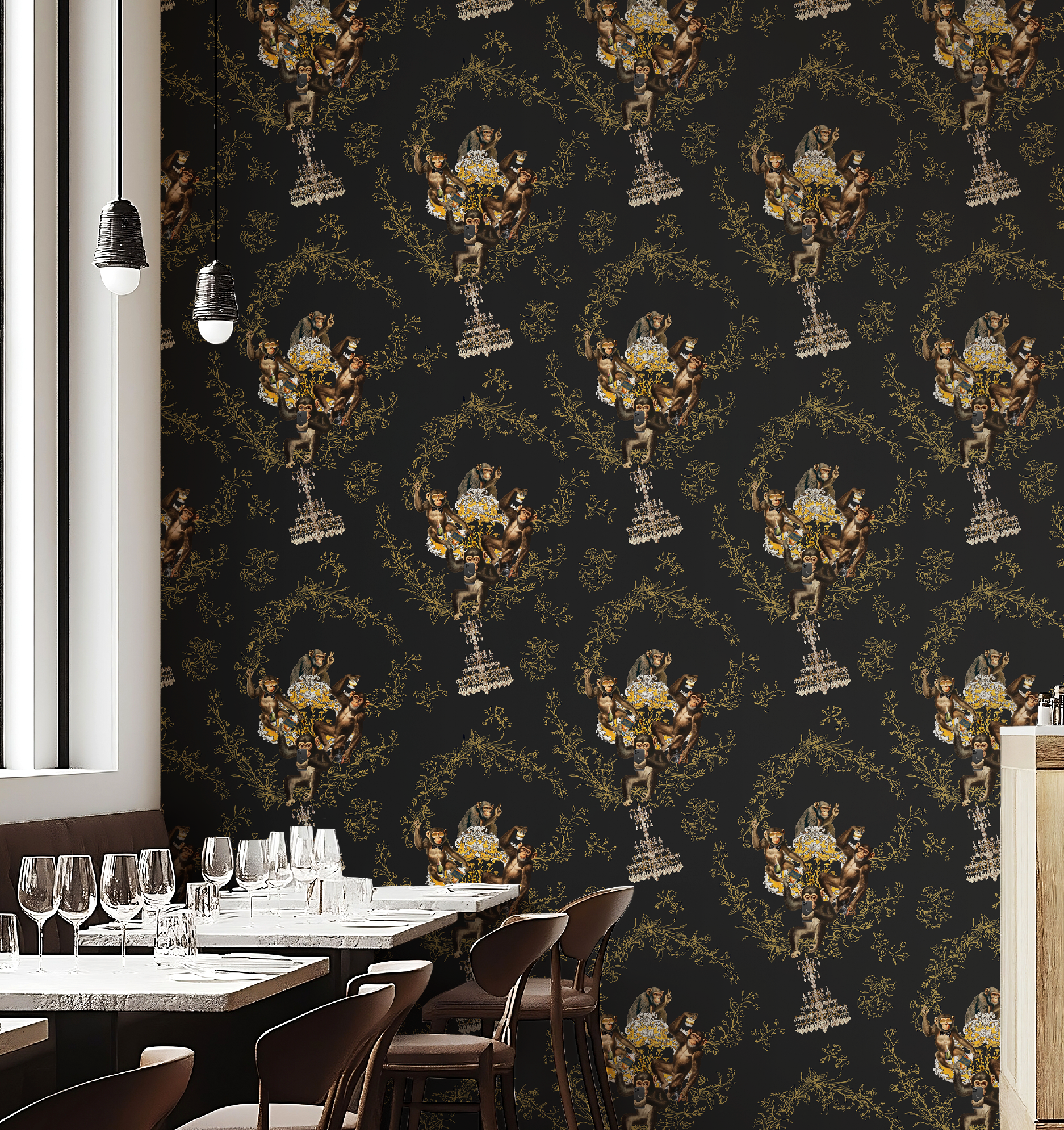 Monkey Business Noir Wallpaper - Image 5 by RebelMod