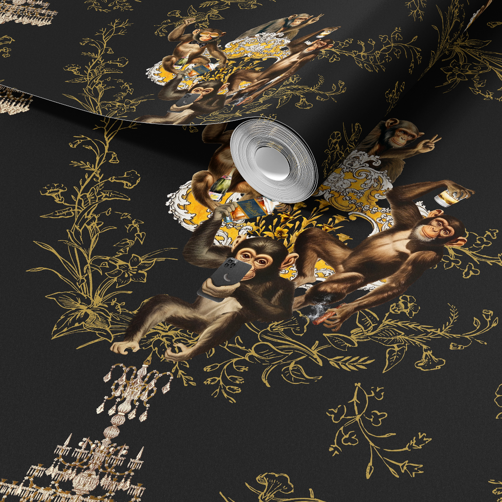 Monkey Business Noir Wallpaper - Image 6 by RebelMod