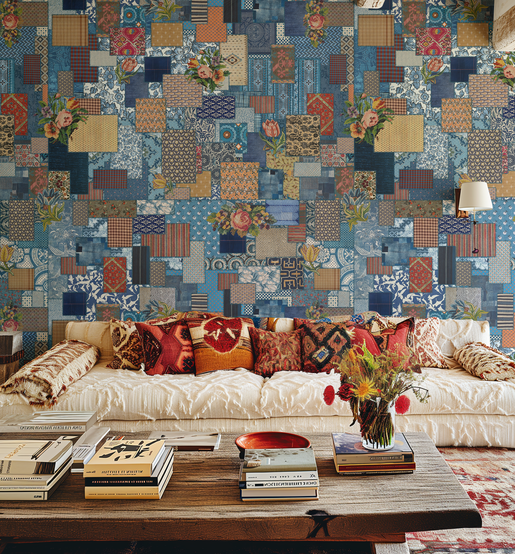 Boho Vintage Patchwork Wallpaper - Image 5 by RebelMod