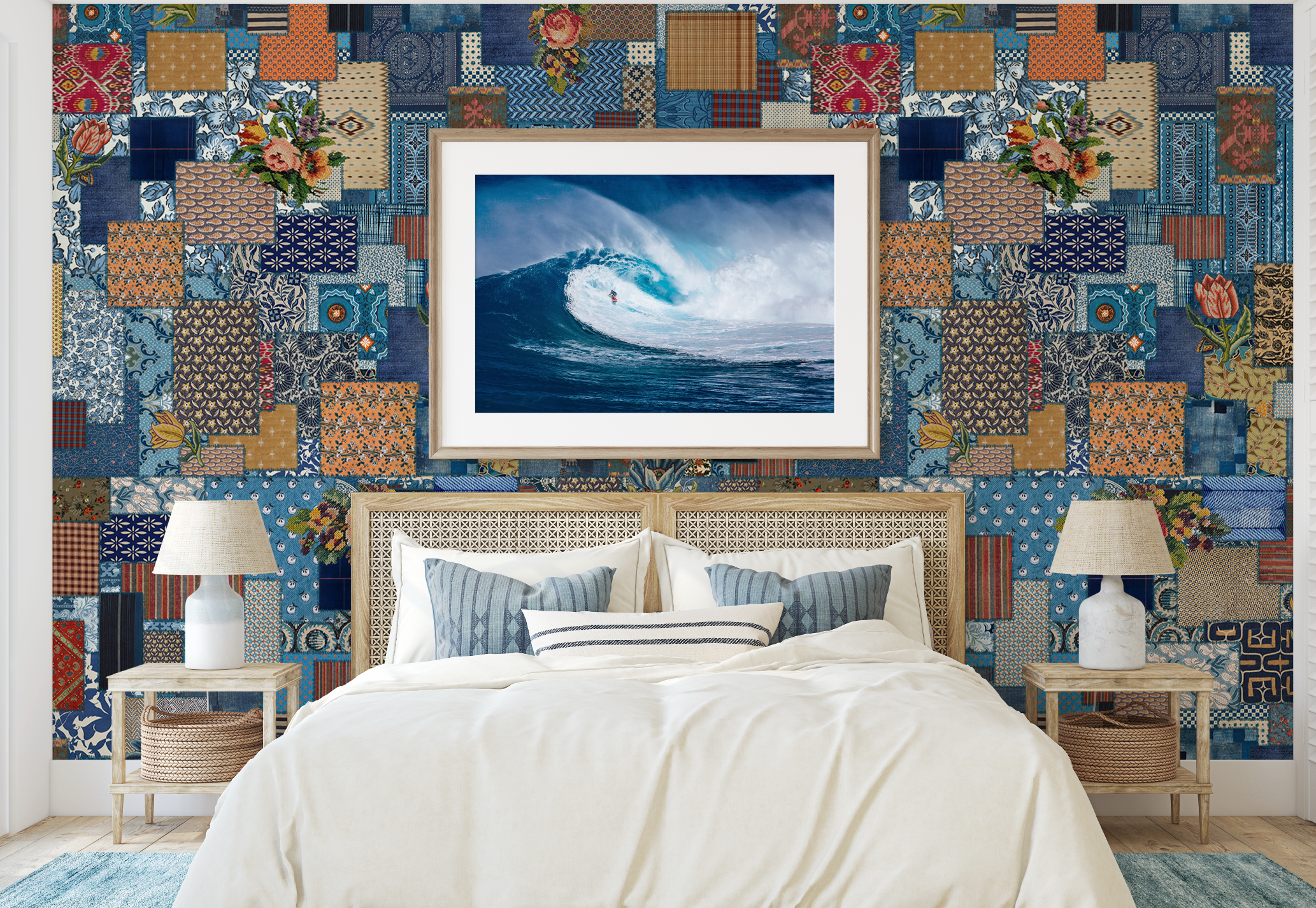 Boho Vintage Patchwork Wallpaper - Image 7 by RebelMod