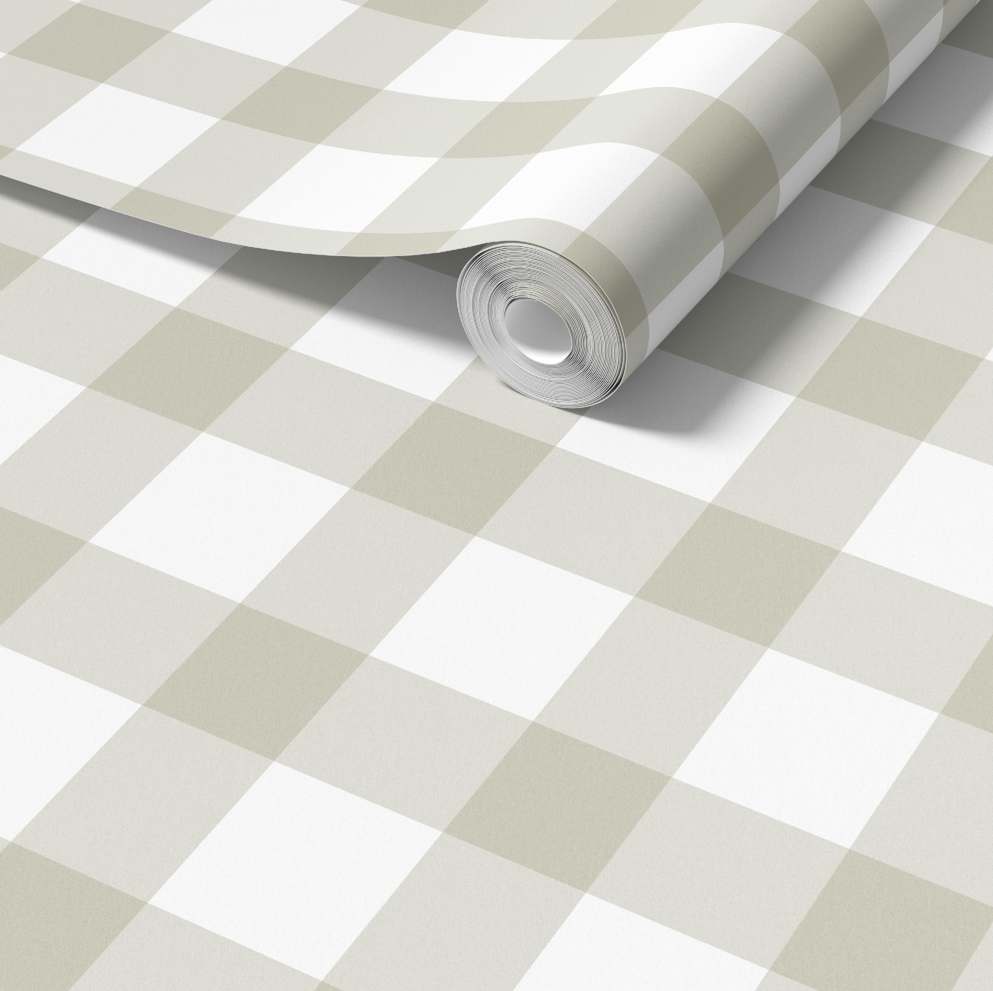 Ivory Plaid Gingham Wallpaper - Image 4 by RebelMod