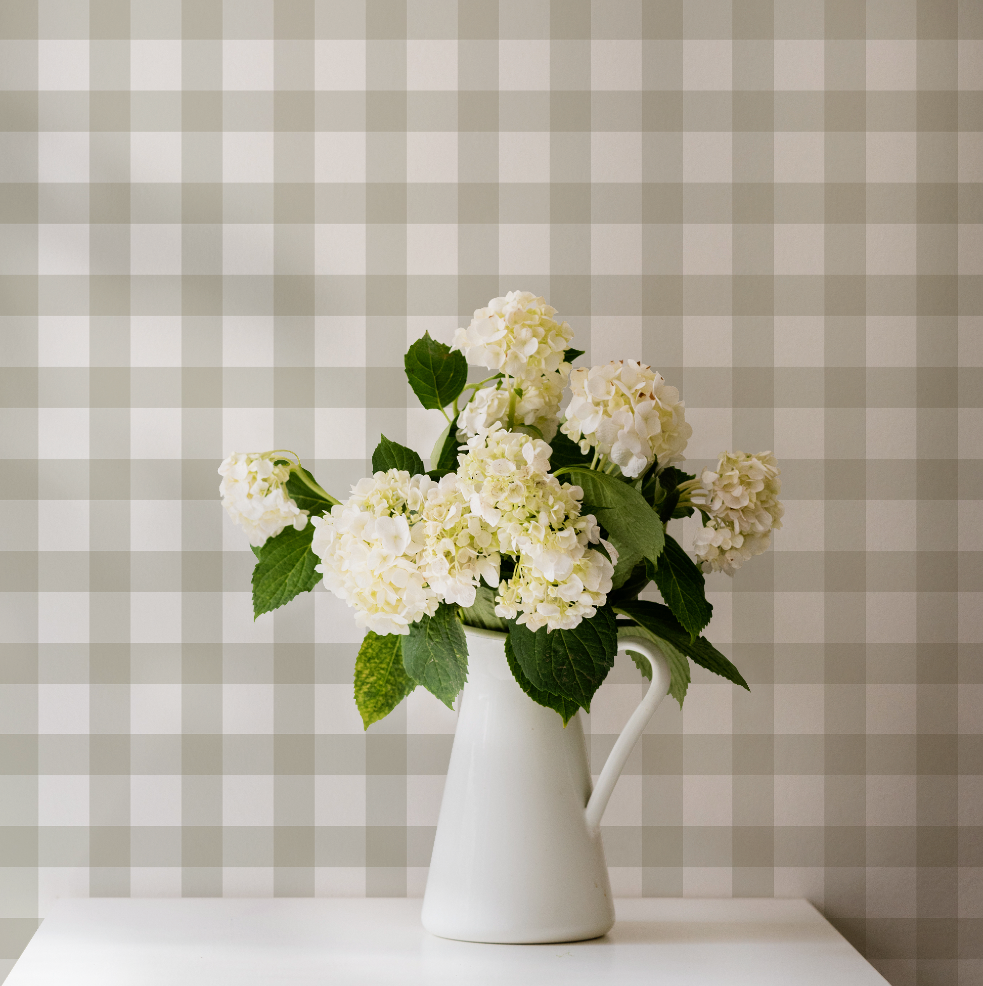 Ivory Plaid Gingham Wallpaper - Image 8 by RebelMod