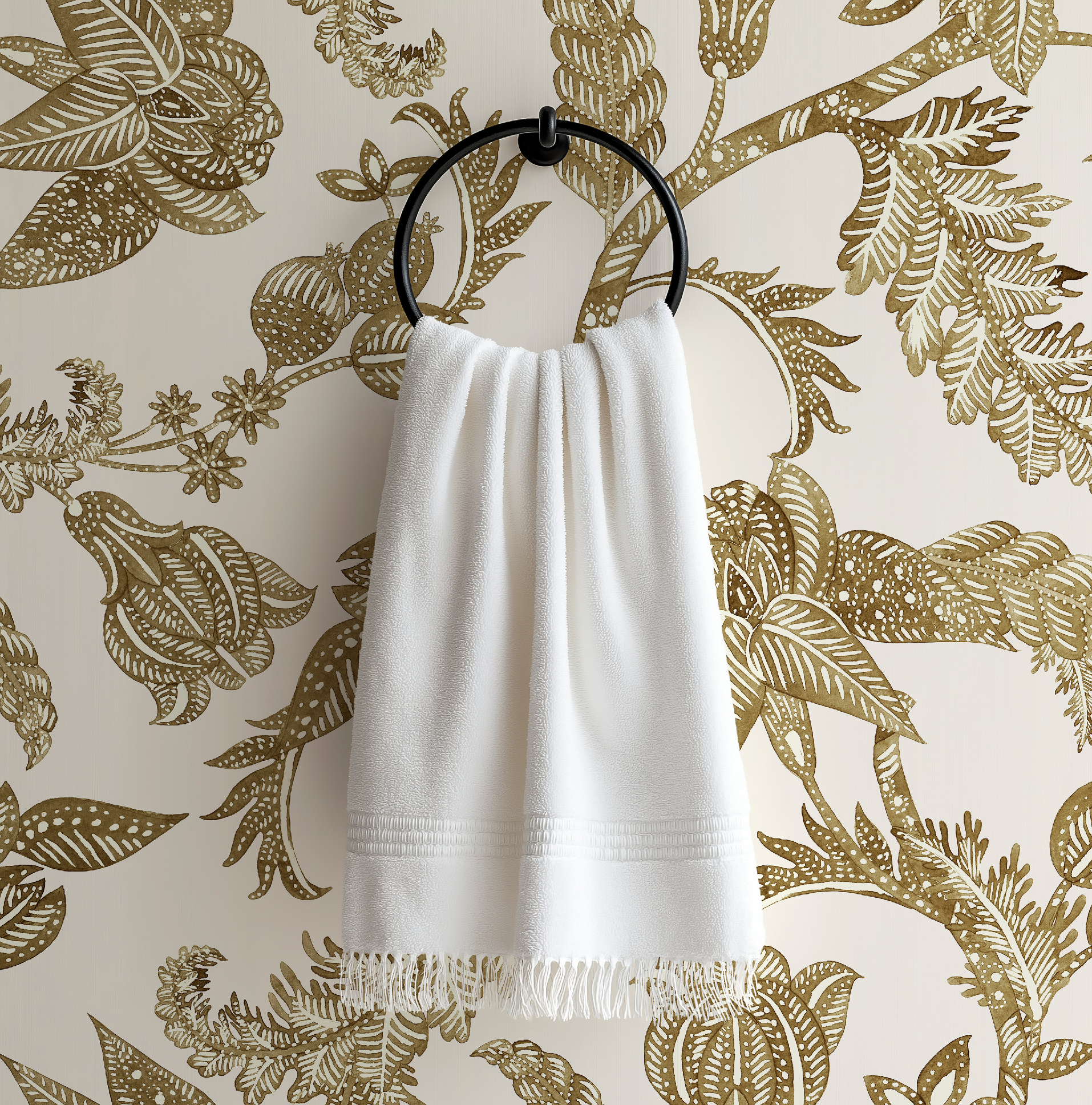 Antique Botanical Etching / Cream Wallpaper - Image 8 by RebelMod