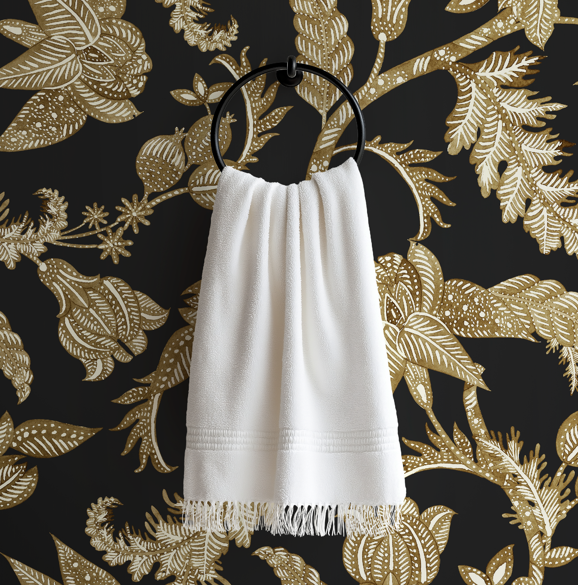 Antique Botanical Etching / Charcoal Wallpaper - Image 8 by RebelMod