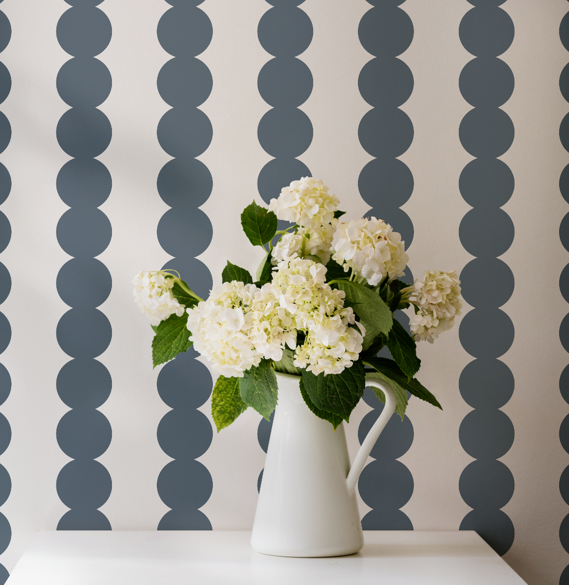 Scallop Stripe Dark Gray Wallpaper - Image 5 by RebelMod