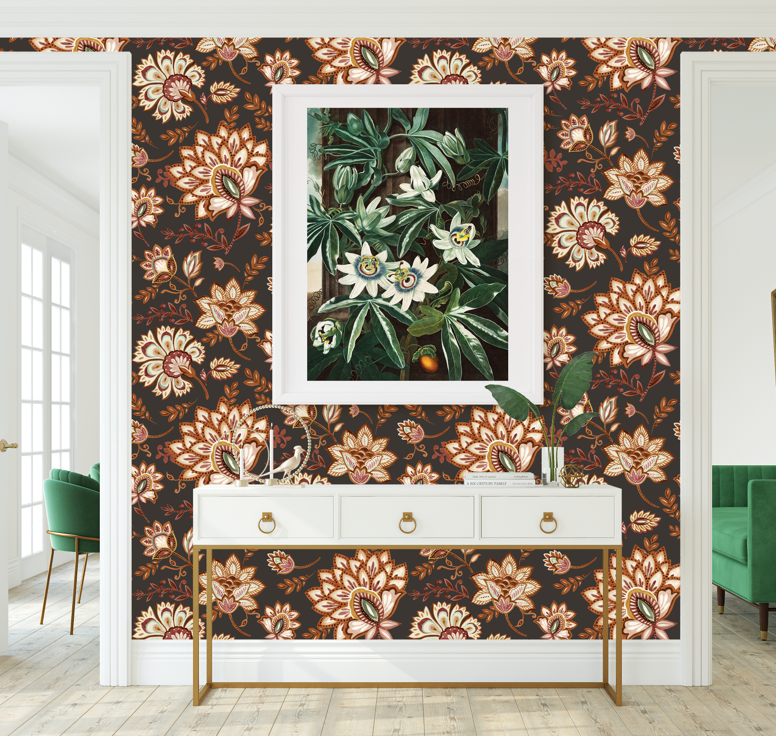 Bohemian Whimsy Floral - Cocoa Wallpaper - Image 6 by RebelMod