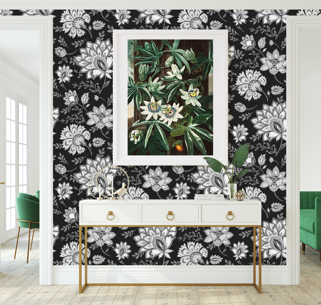 Bohemian Whimsy Floral - Noir Wallpaper - Image 5 by RebelMod