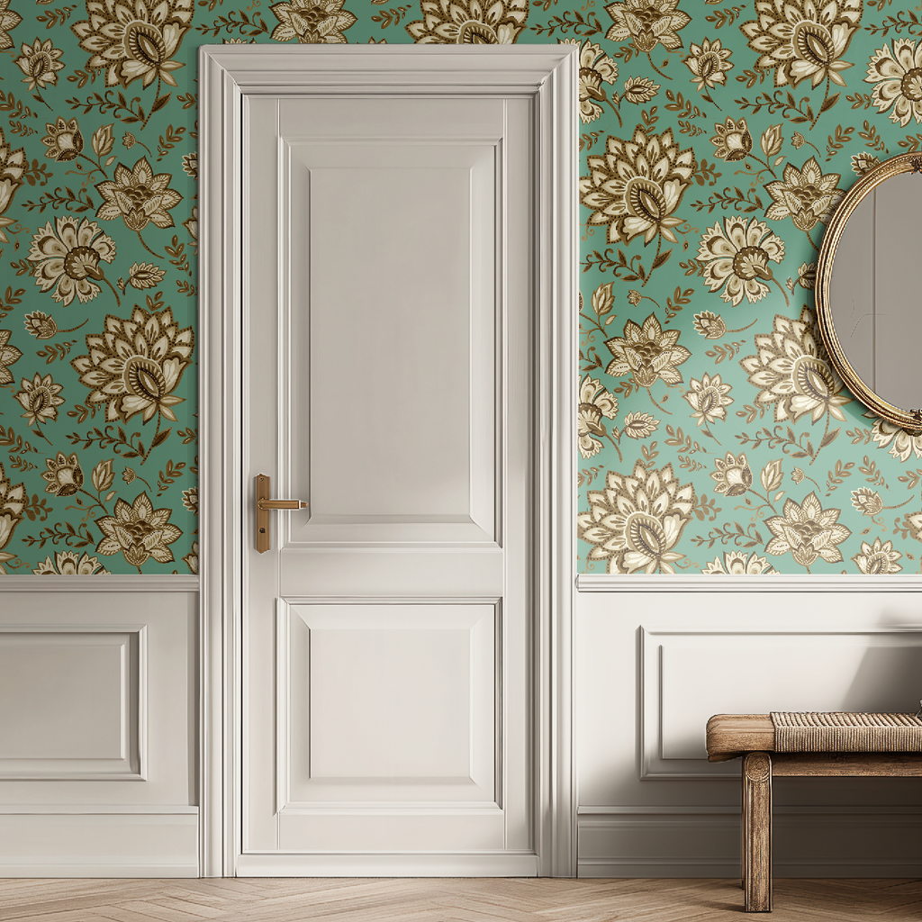 Bohemian Whimsy Floral - Sepia Wallpaper - Image 8 by RebelMod