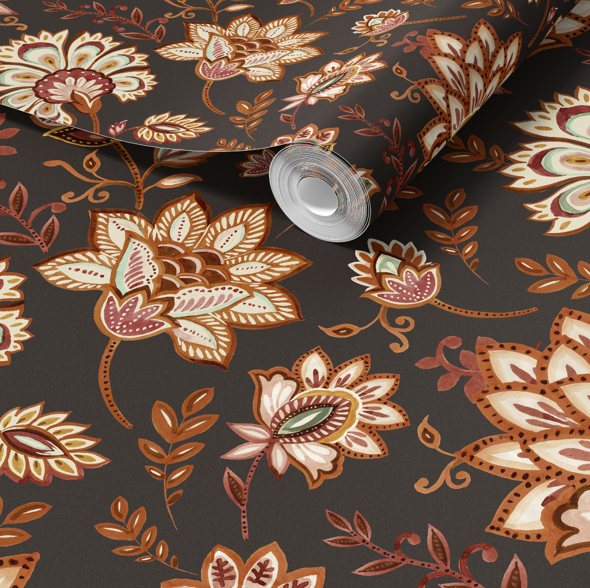 Bohemian Whimsy Floral - Cocoa Wallpaper - Image 8 by RebelMod