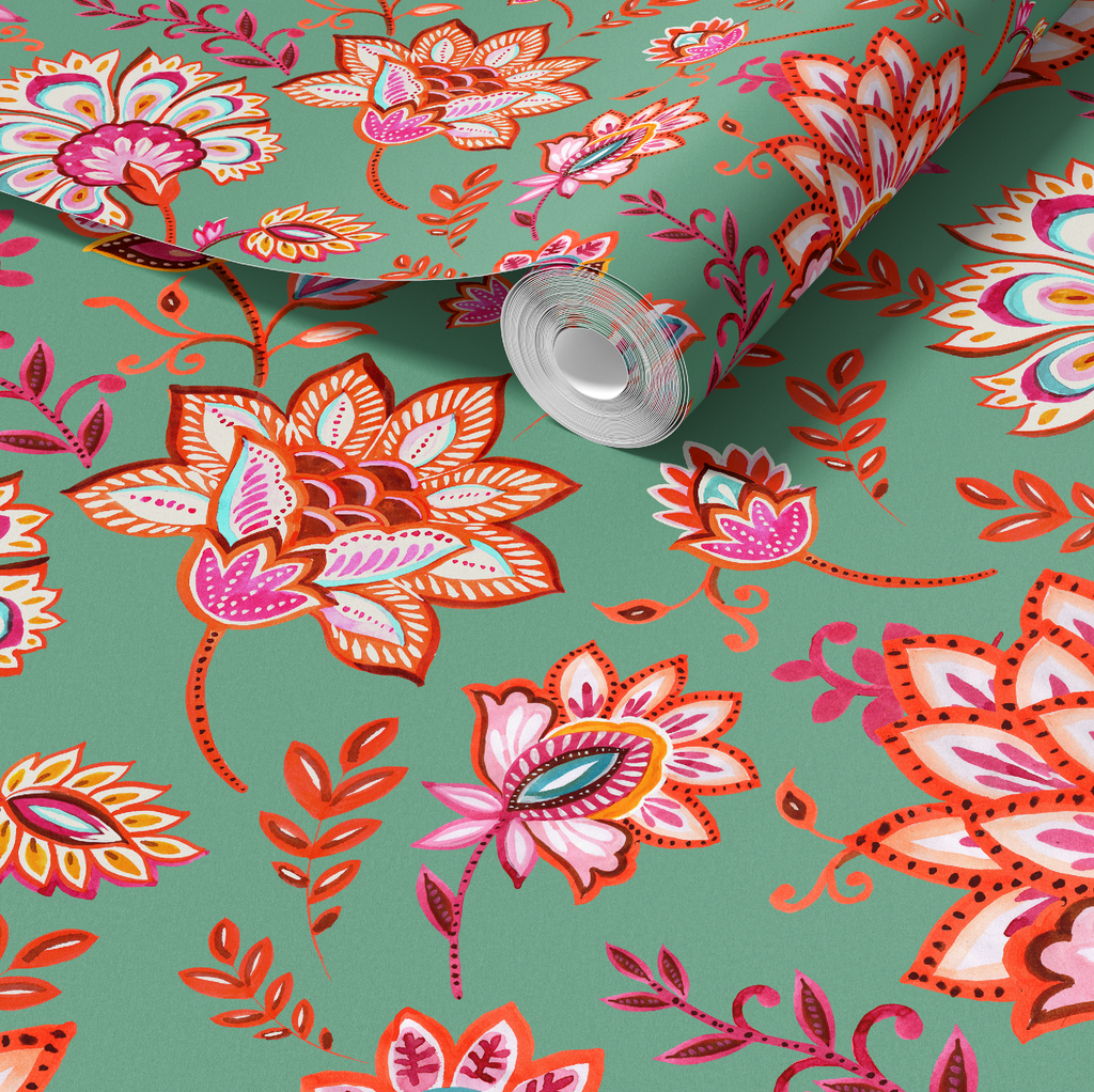 Bohemian Whimsy Floral - Meadow Wallpaper - Image 2 by RebelMod