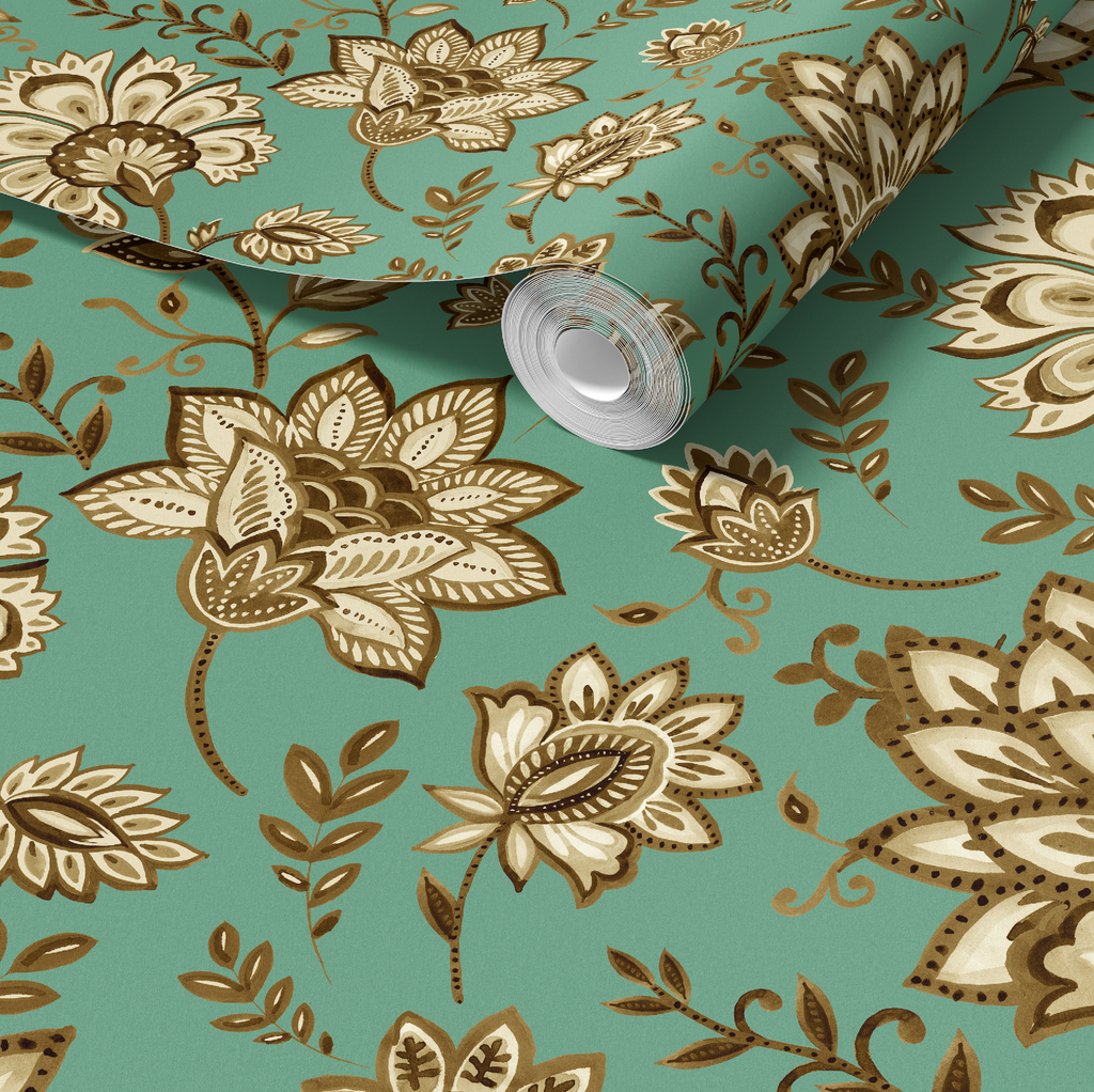 Bohemian Whimsy Floral - Sepia Wallpaper - Image 9 by RebelMod