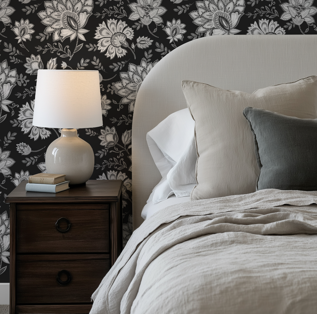 Bohemian Whimsy Floral - Noir Wallpaper - Image 7 by RebelMod