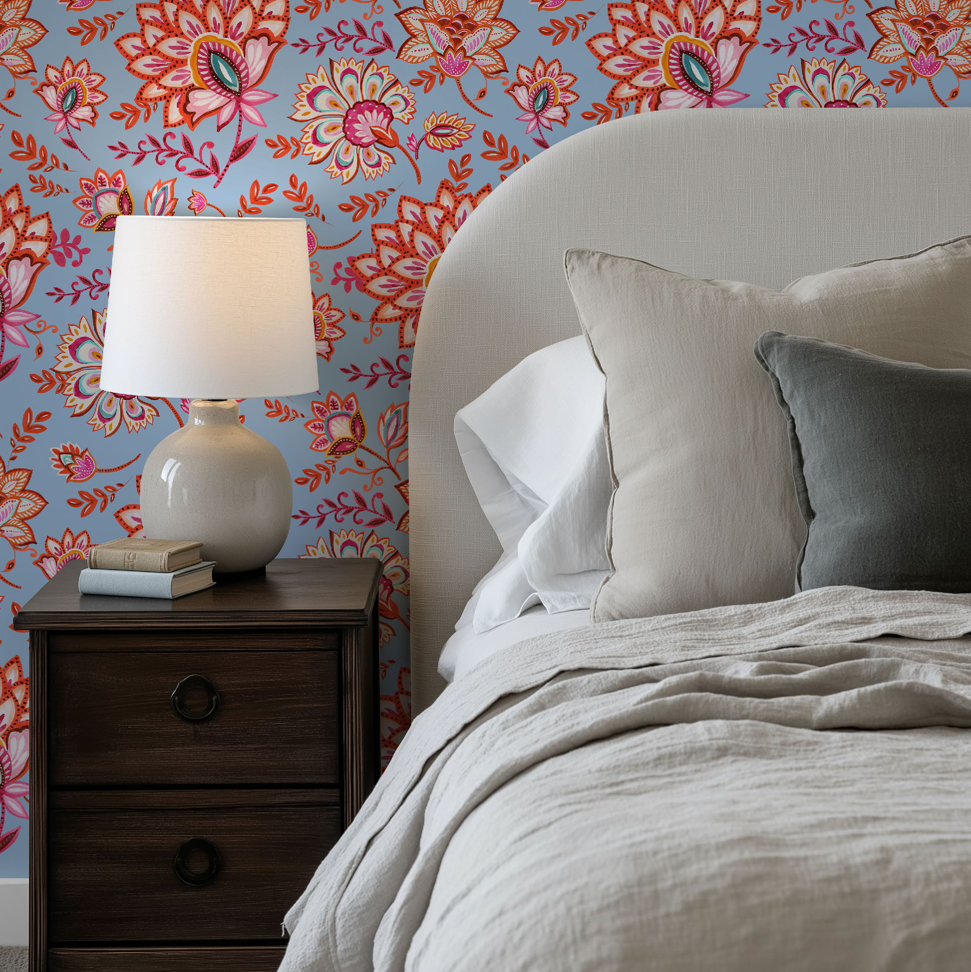 Bohemian Whimsy Floral - Sky Wallpaper - Image 7 by RebelMod