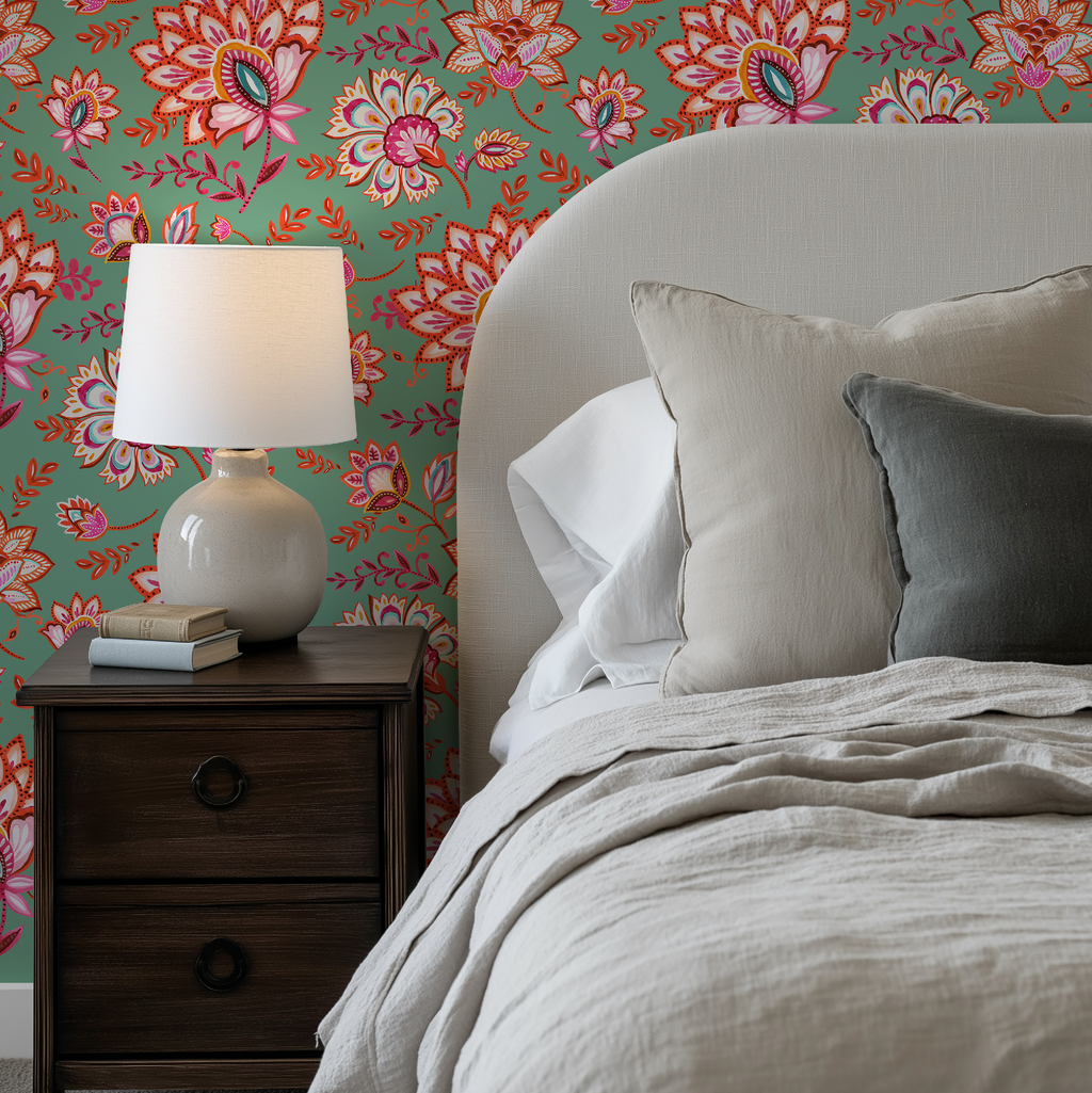 Bohemian Whimsy Floral - Meadow Wallpaper - Image 8 by RebelMod